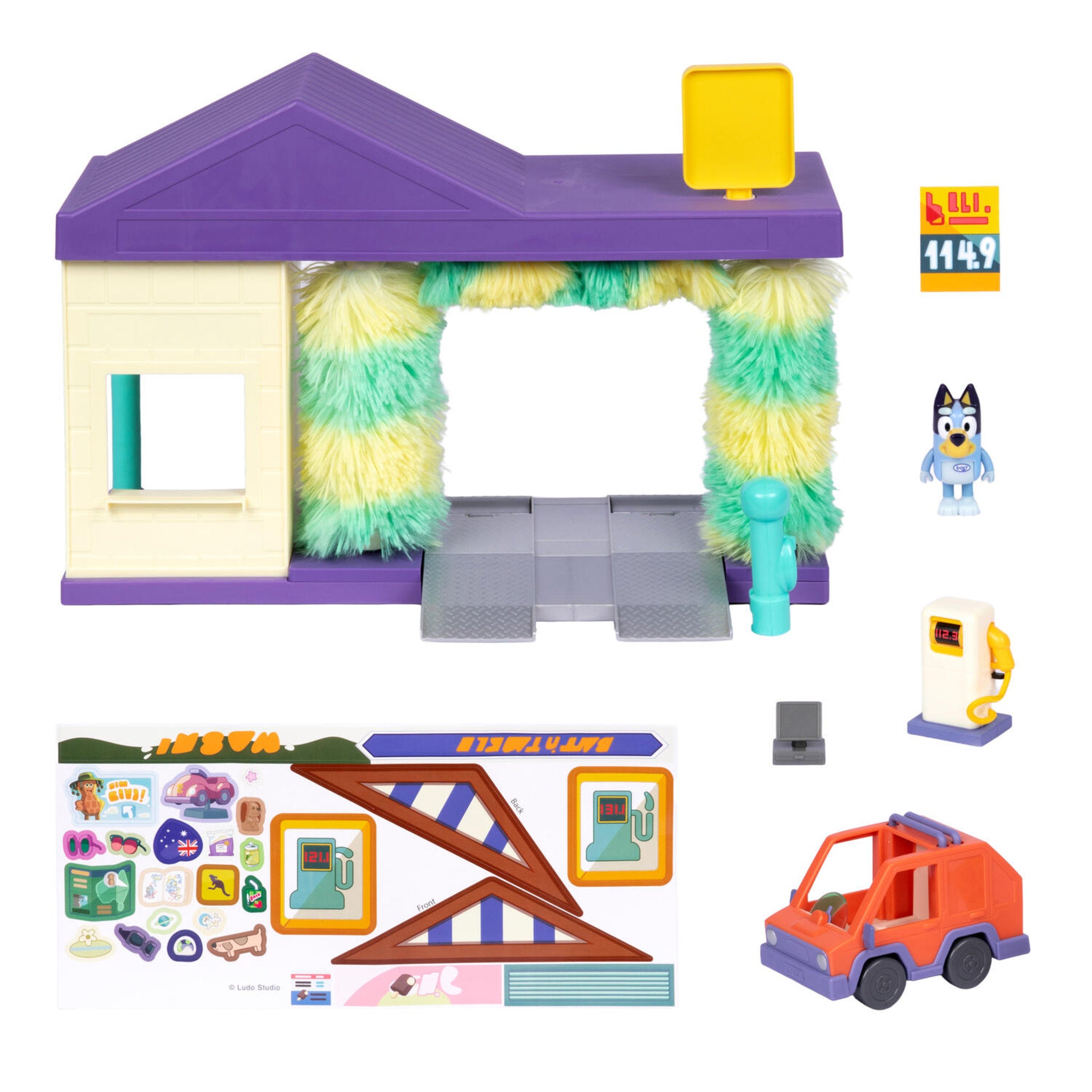 Bluey Car Wash Playset