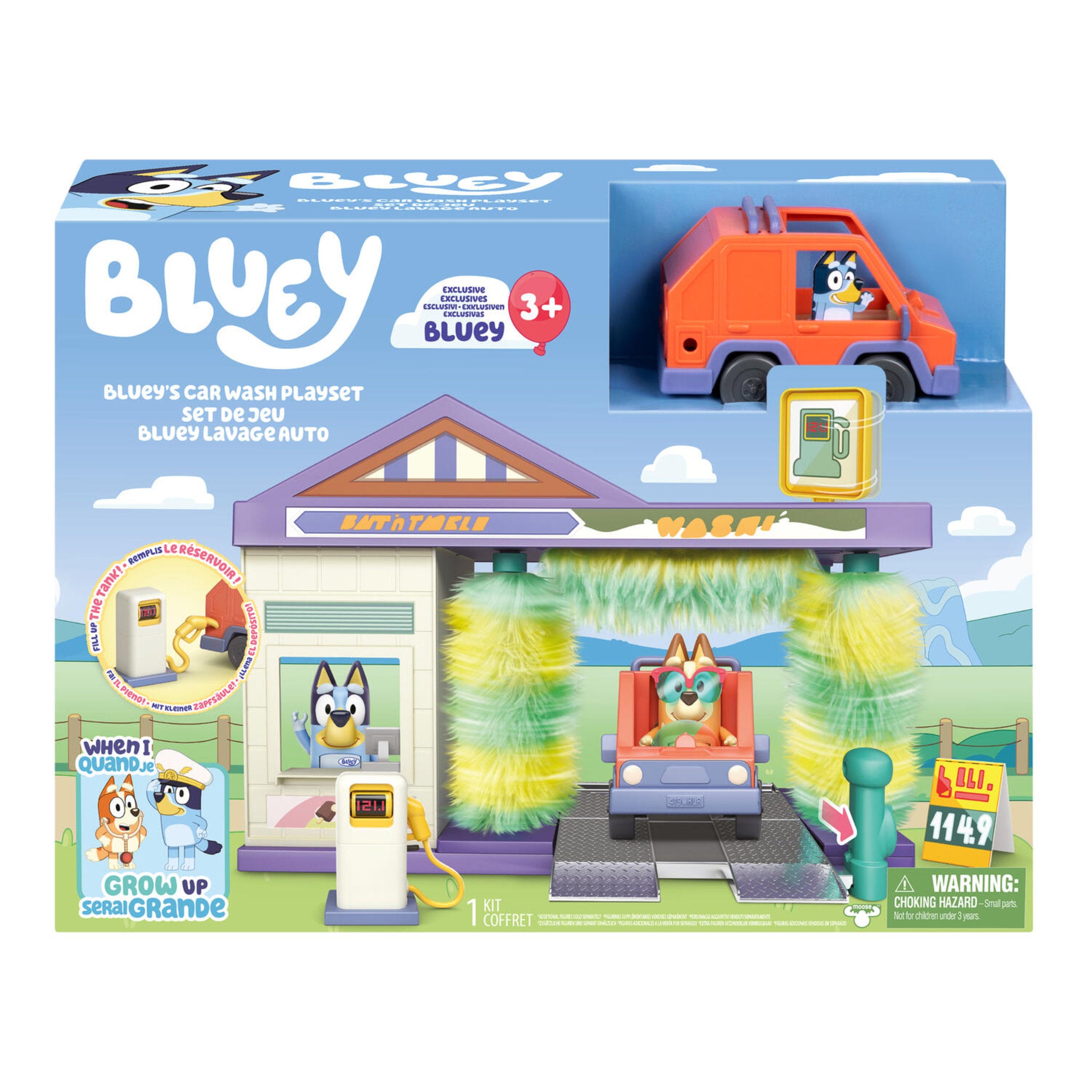 Bluey Car Wash Playset