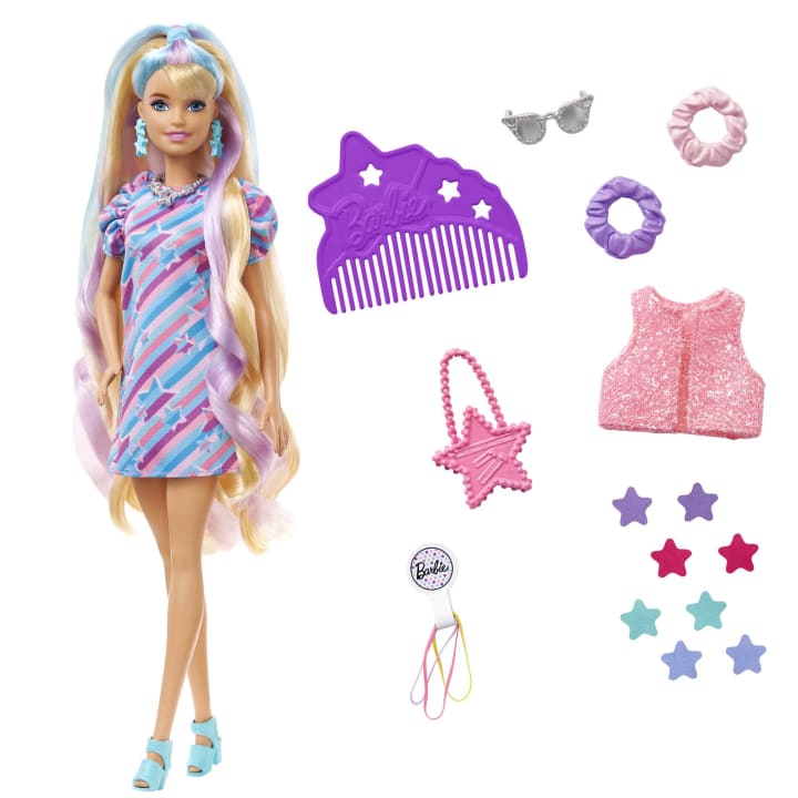 Barbie Totally Hair Doll Star Themed