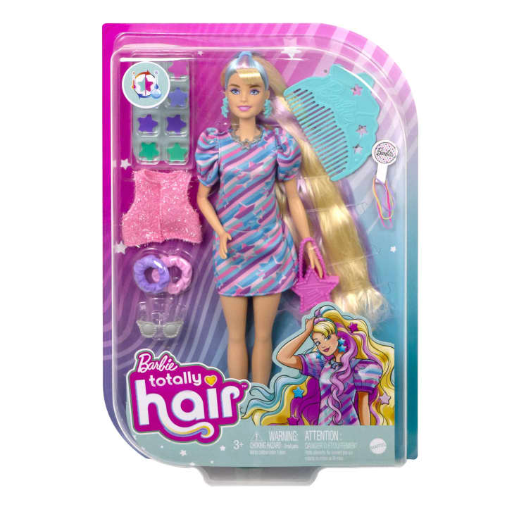 Barbie Totally Hair Doll Star Themed