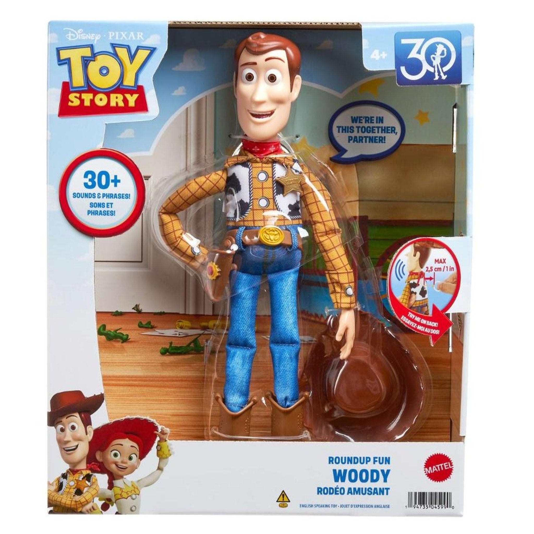 Disney Pixar Toy Story Roundup Fun Woody 12 Inch Action Figure