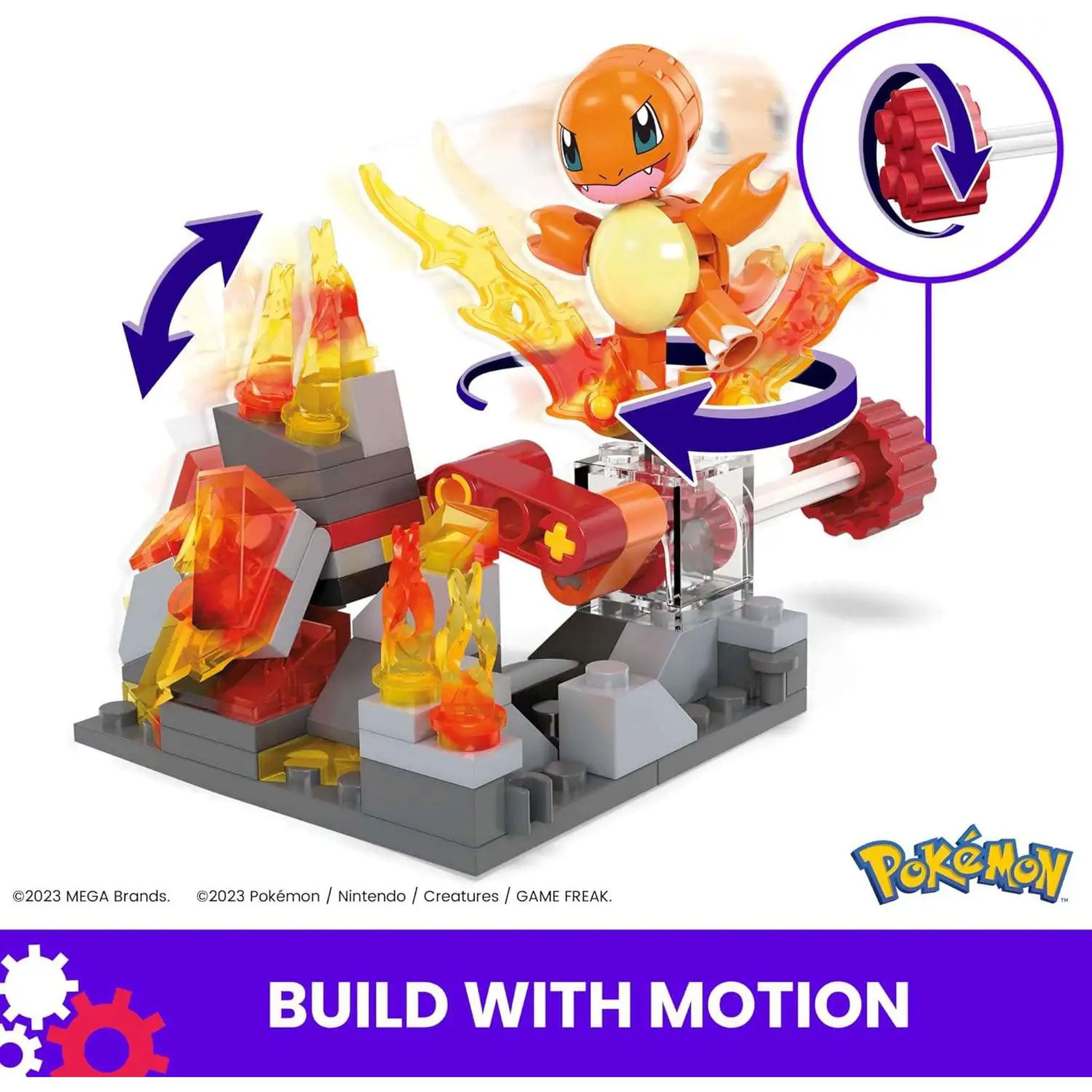 MEGA Construx Pokemon Charmander's Fire-Type Spin