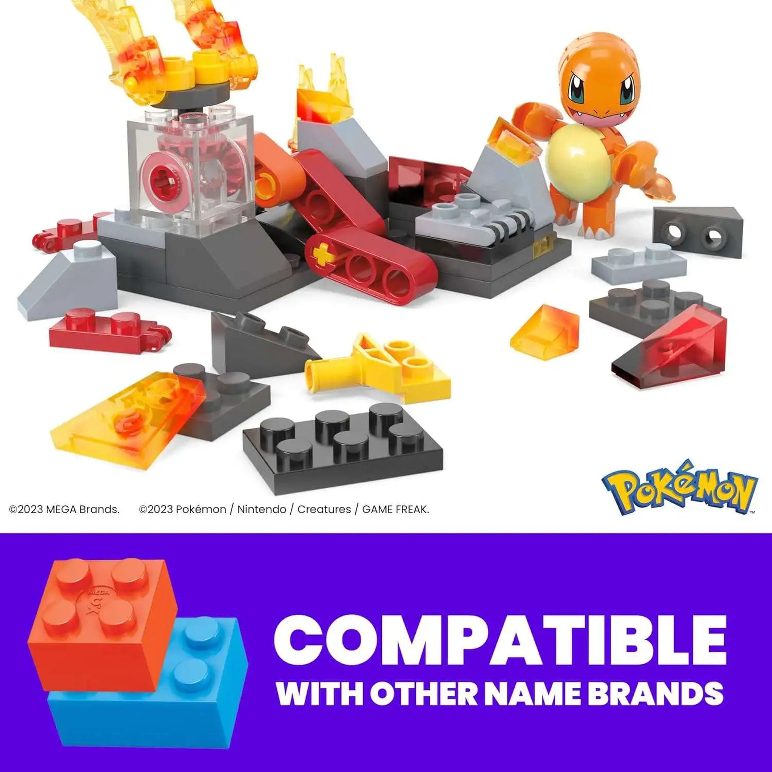 MEGA Construx Pokemon Charmander's Fire-Type Spin