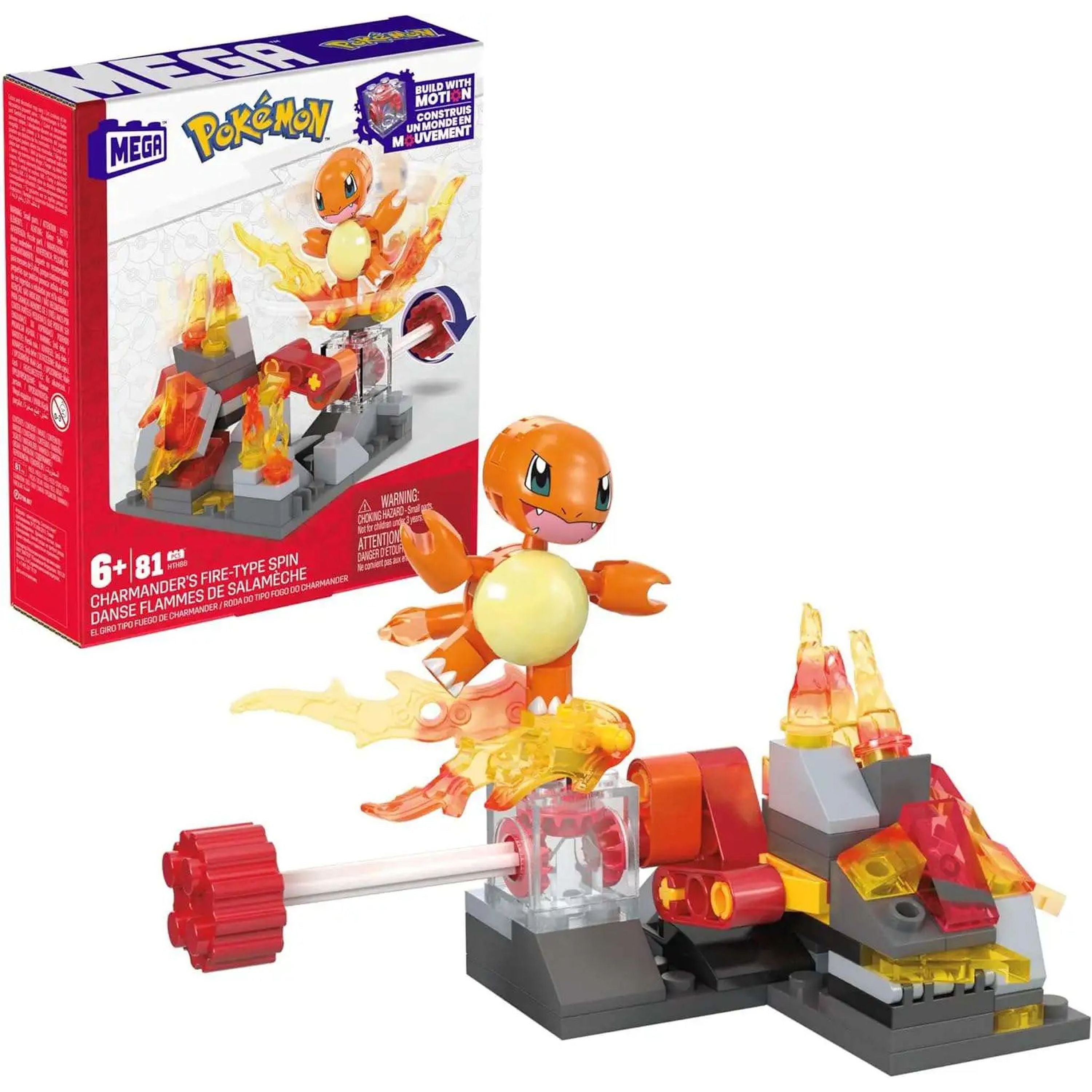 MEGA Construx Pokemon Charmander's Fire-Type Spin
