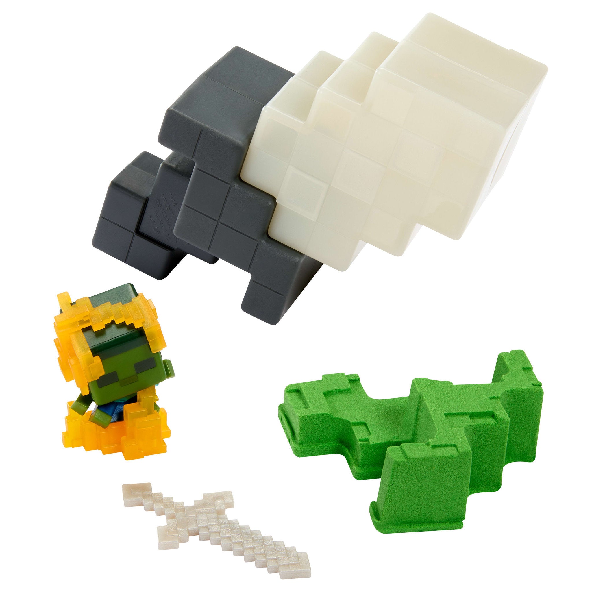 Minecraft Mini Mining Figure - Torches Zombie