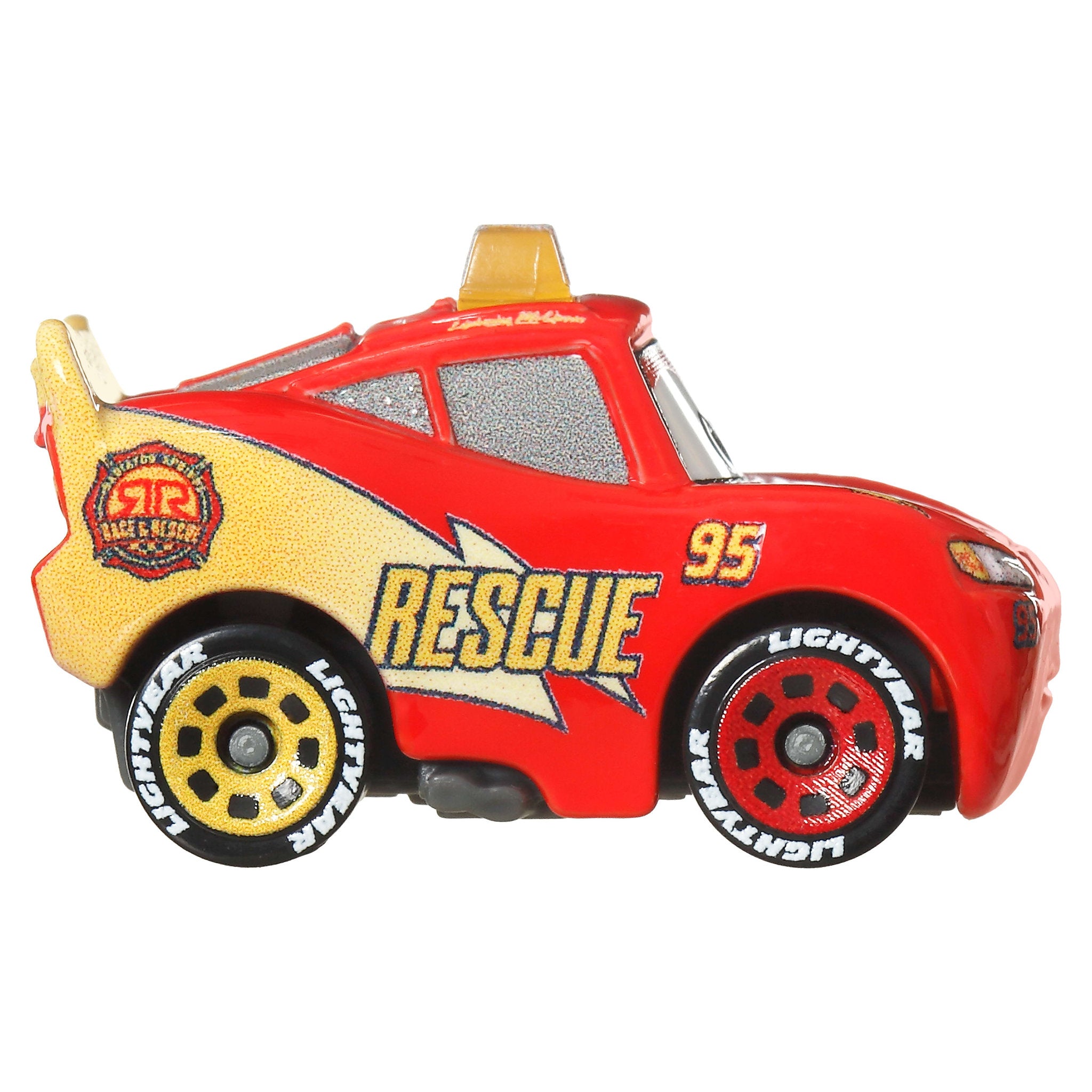 Disney Pixar Cars Mini Die-Cast Racers - Race And Rescue Lightning McQueen
