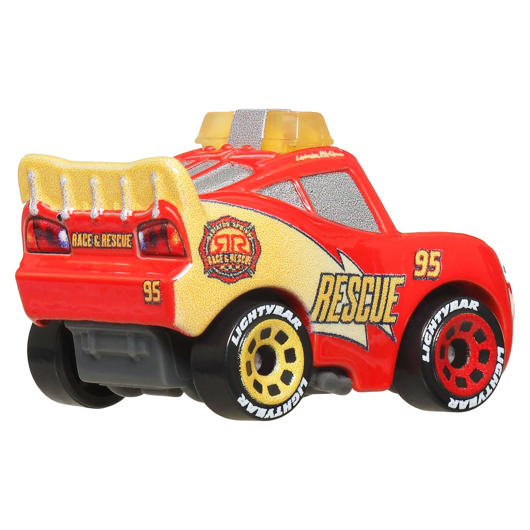 Disney Pixar Cars Mini Die-Cast Racers - Race And Rescue Lightning McQueen