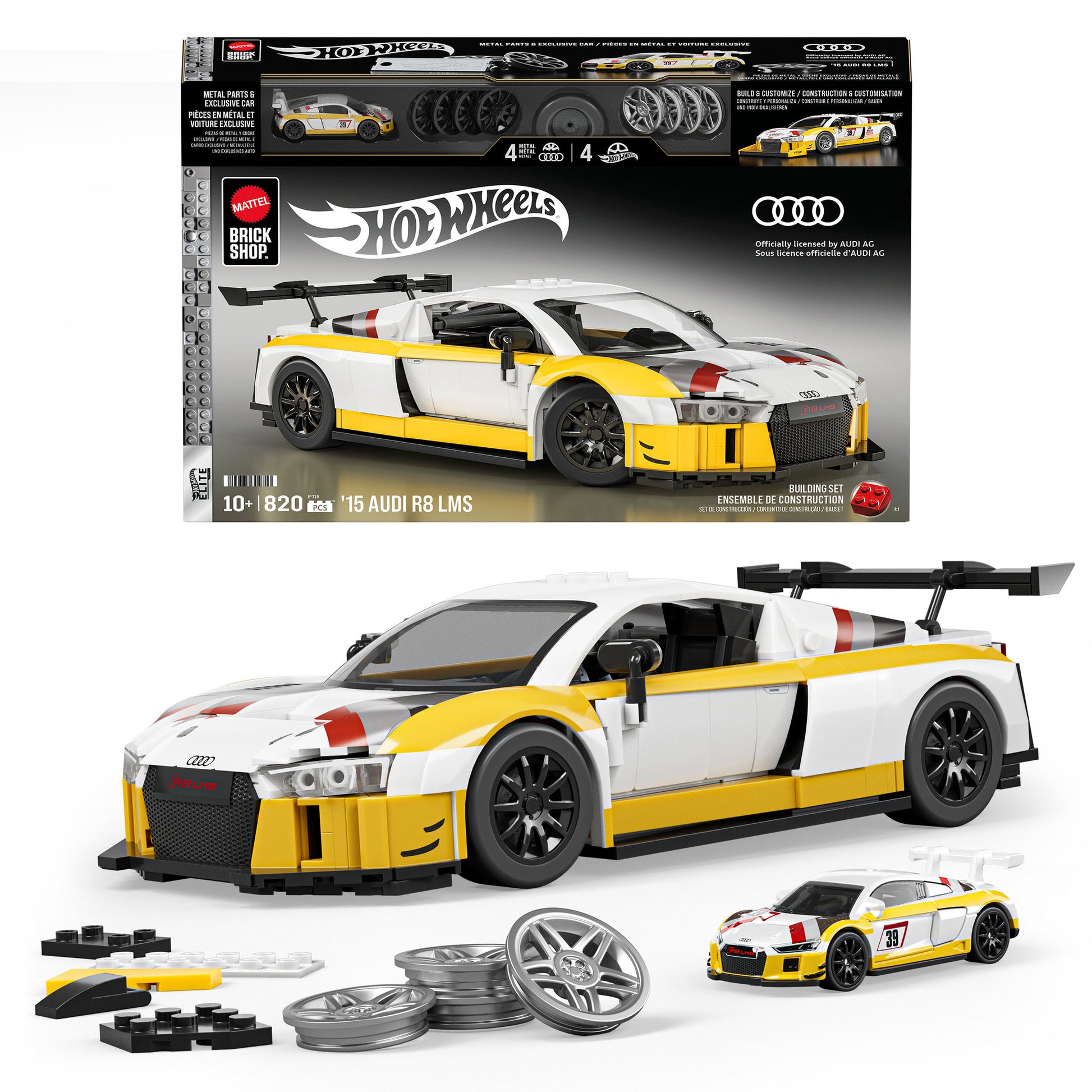Brick Shop Hot Wheels Elite Series Audi R8 LMS - Toyworld Australia