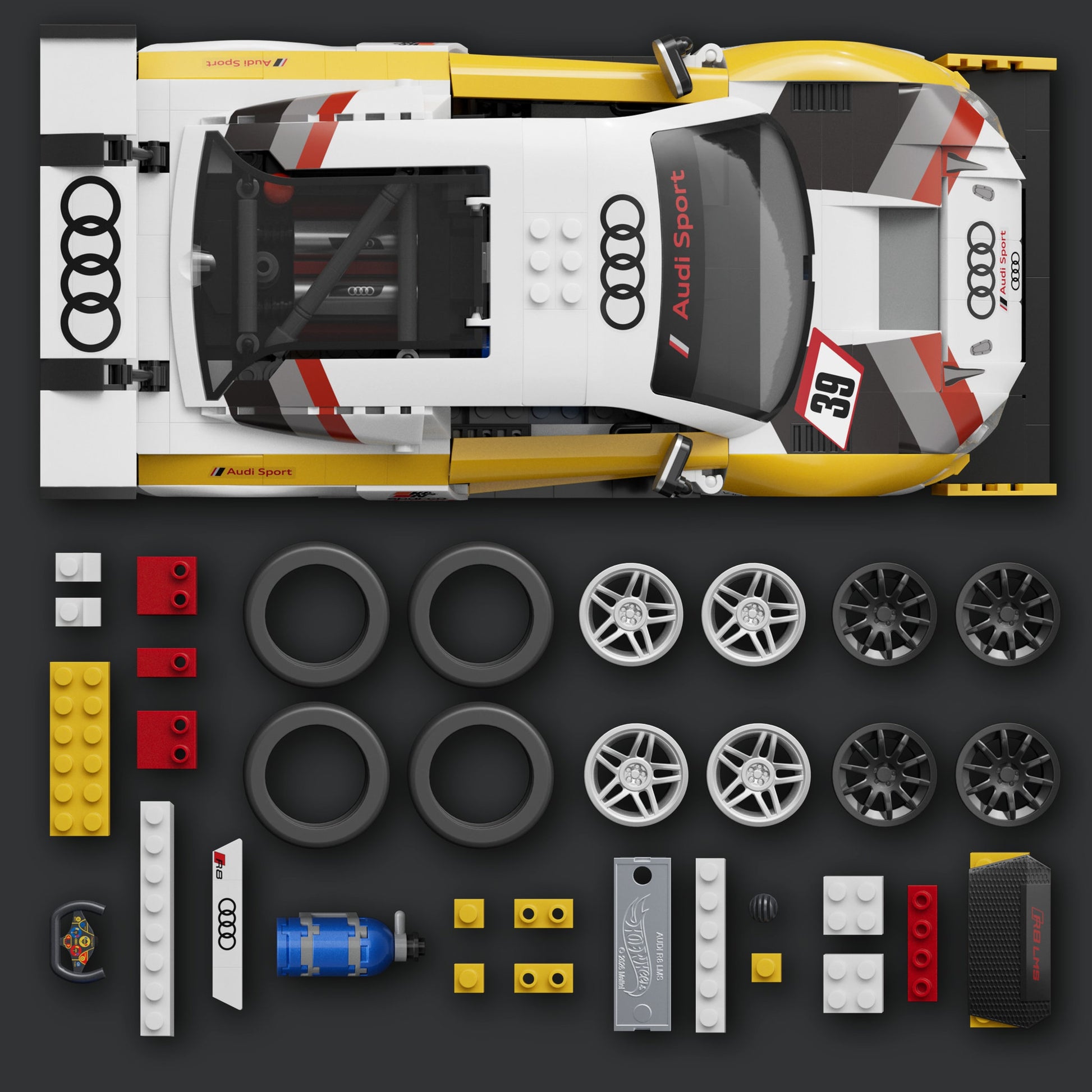 Brick Shop Hot Wheels Elite Series Audi R8 LMS - Toyworld Australia