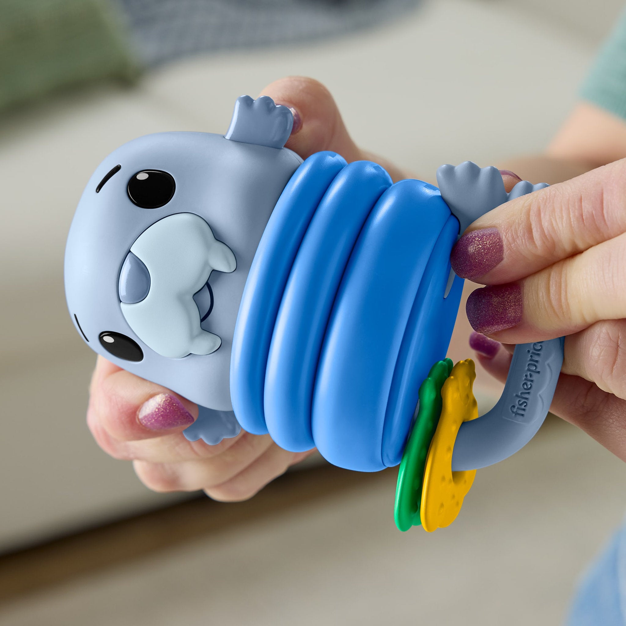 Fisher-Price 2  In 1 Ocean Rattles - Walrus