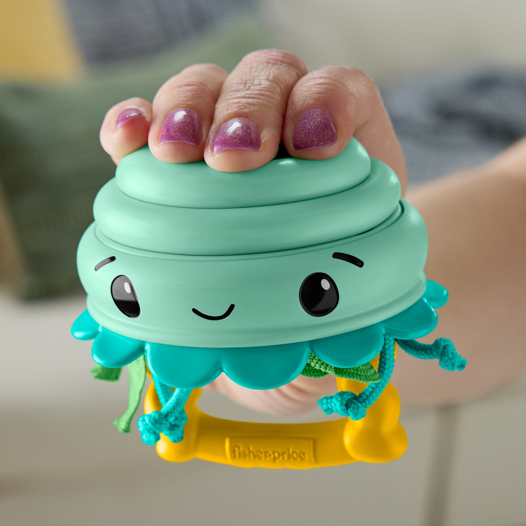 Fisher-Price 2 In 1 Ocean Rattles - Jellyfish