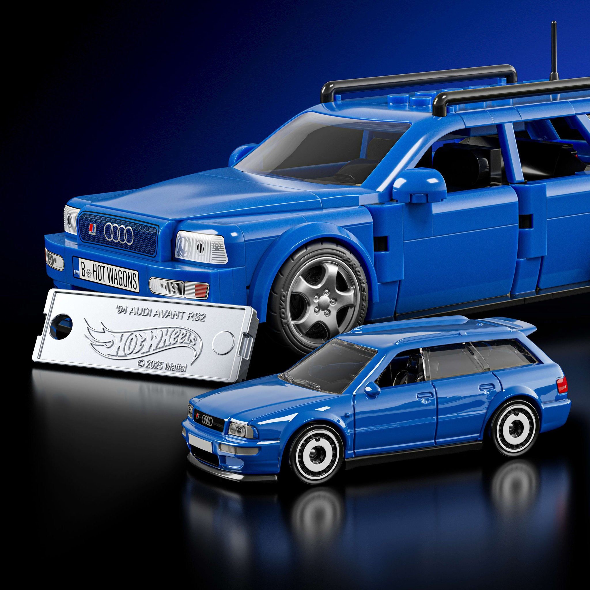 Mattel Brick Shop Hot Wheels Speed Audi Avant RS2 1994 Building Set - Toyworld Australia