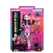 Monster High Draculaura Doll with Pink Bow Dress & Count Fabulous Pet