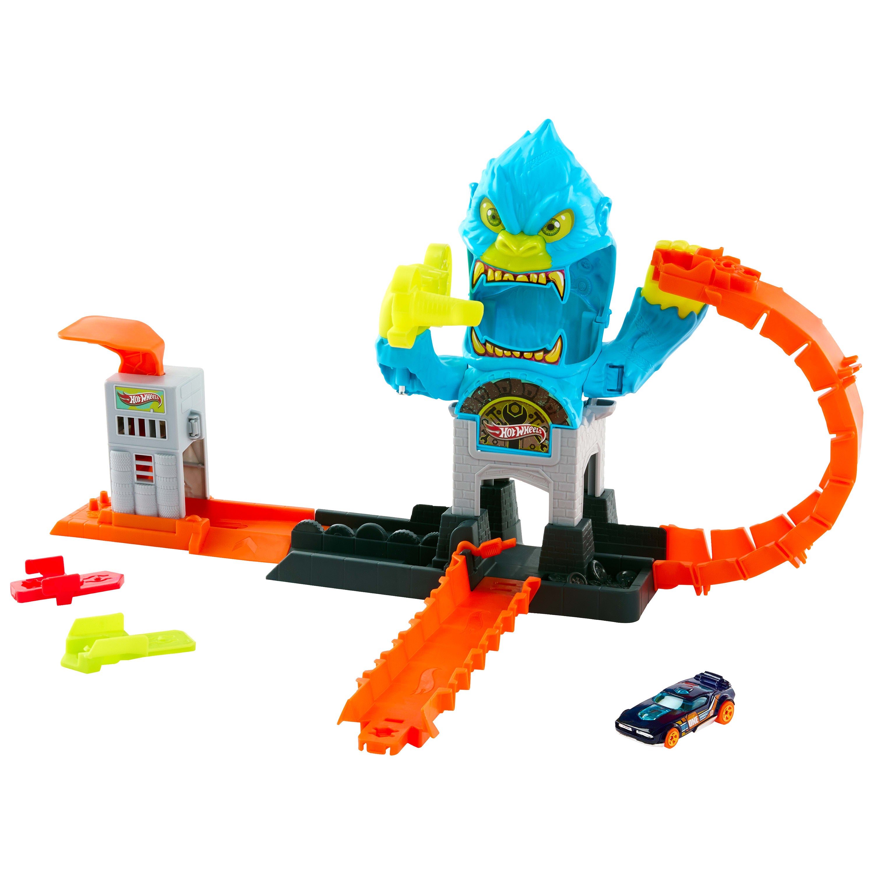 Hot Wheels City Nemesis - Gorilla Repair Shop Playset