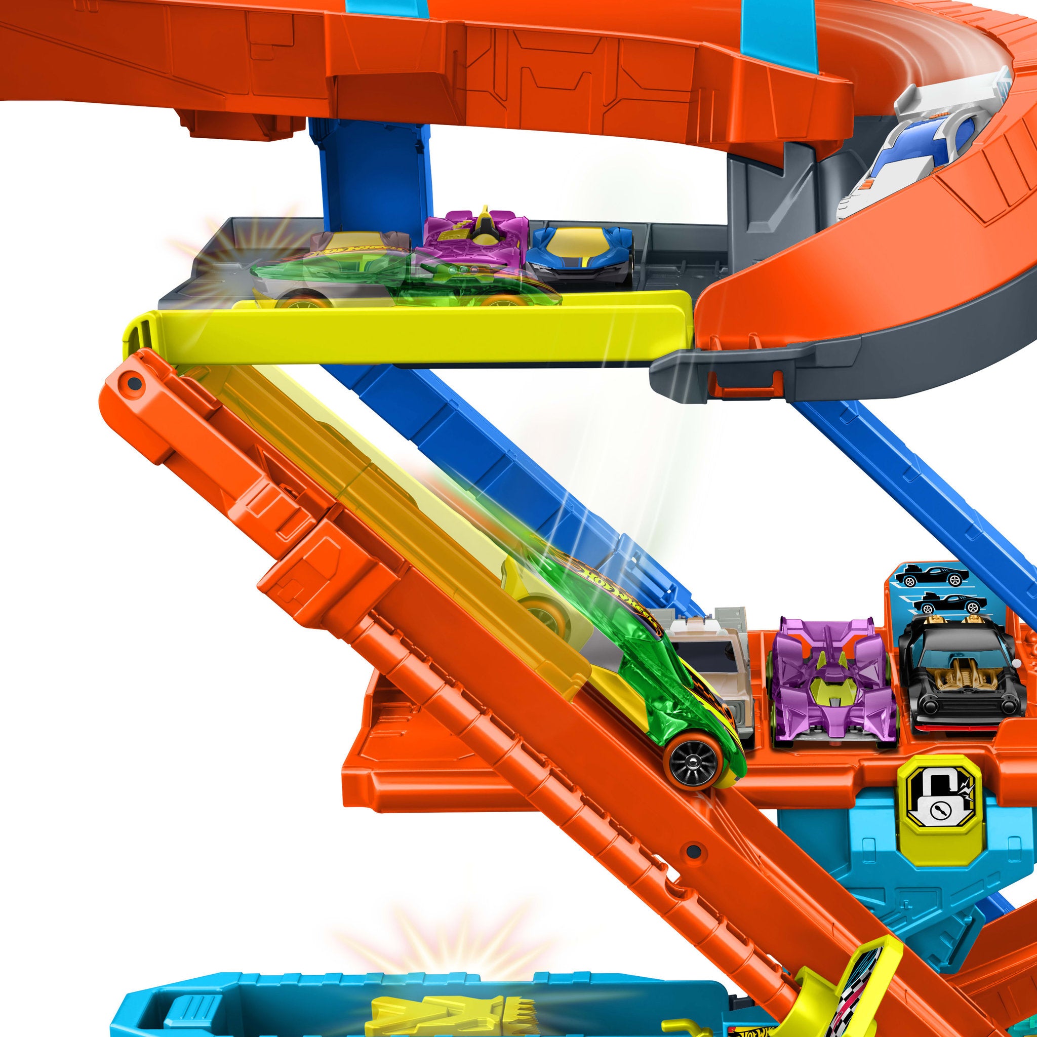 Hot Wheels City Transforming Stunt Garage Track Set