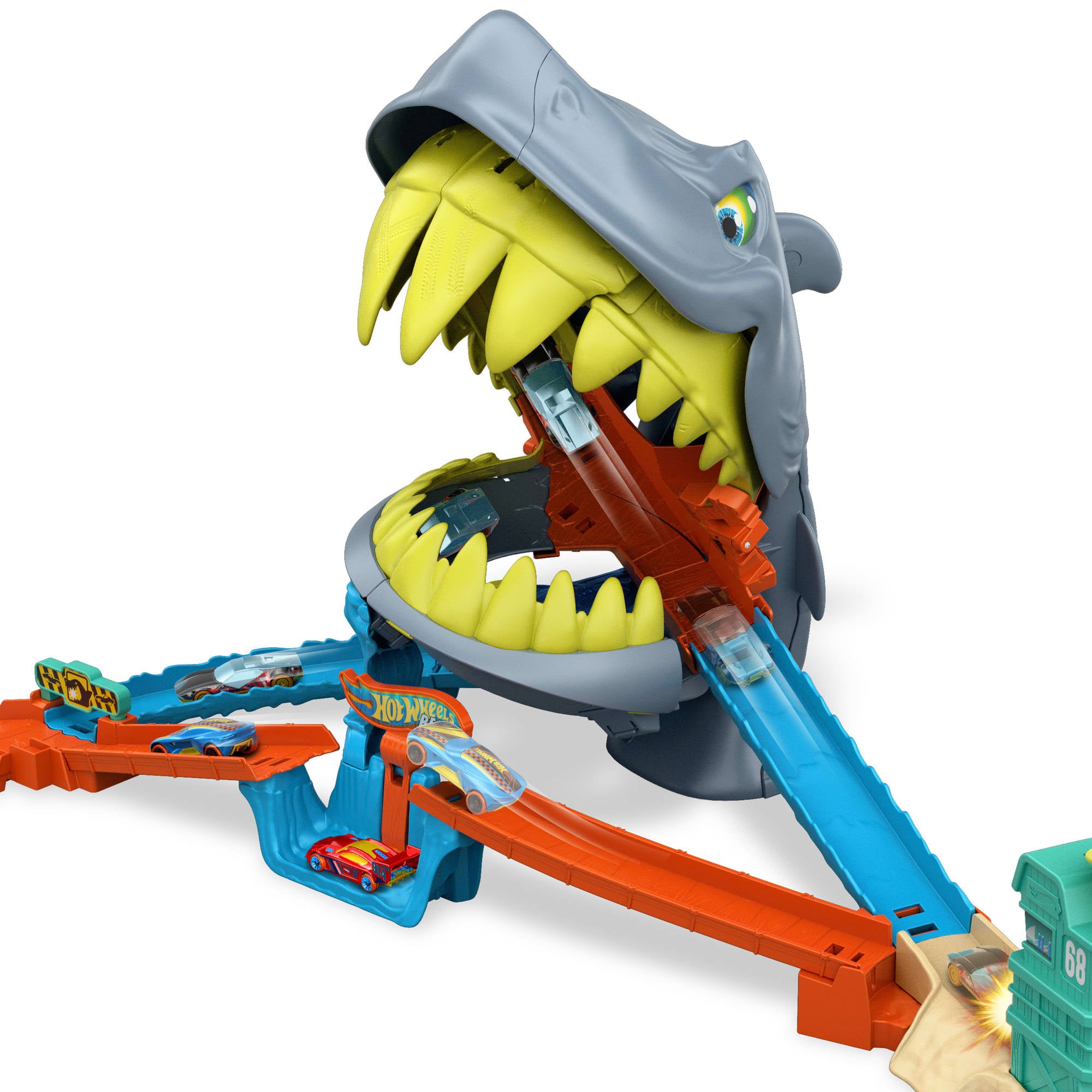 Hot Wheels City Shark Chomp Beach Playset