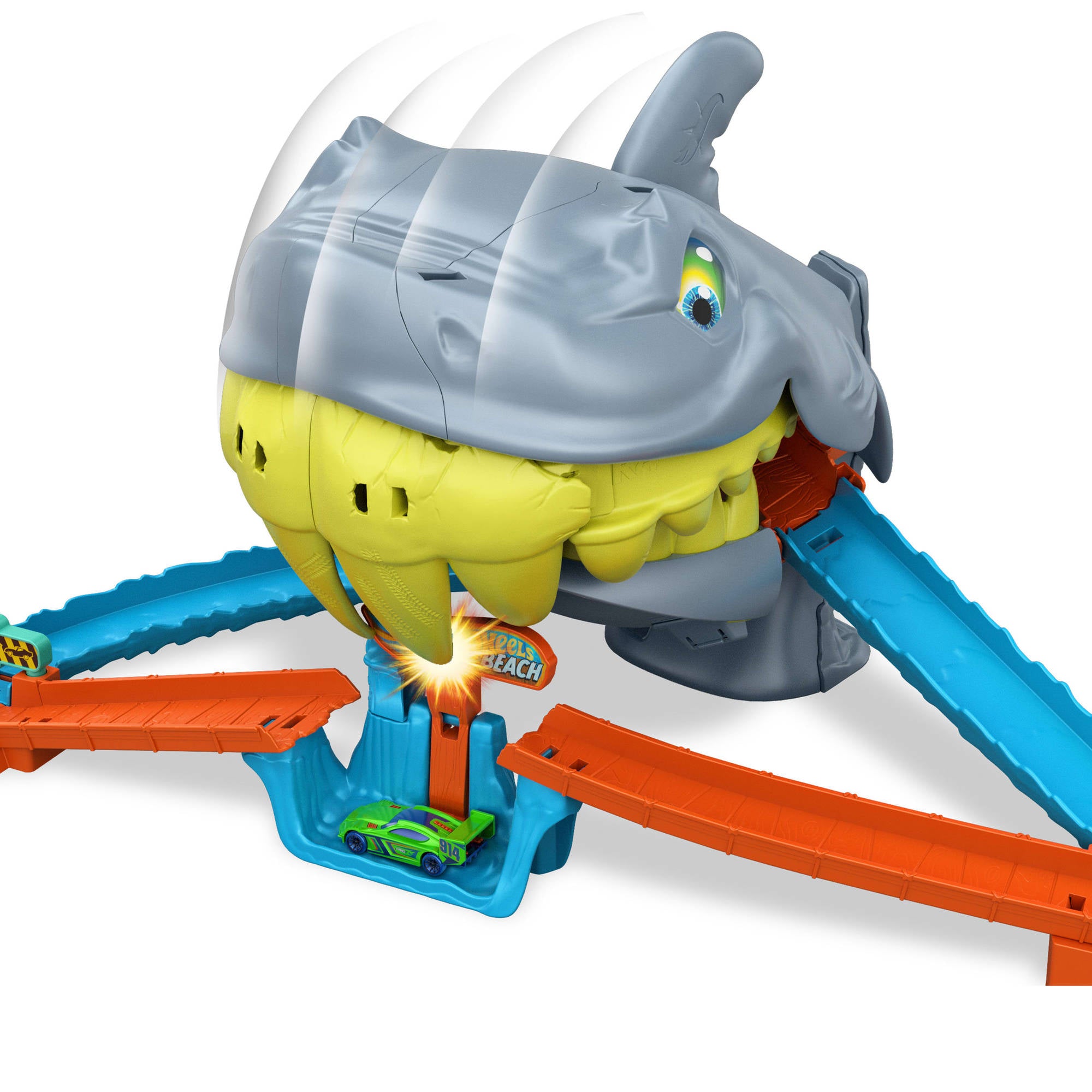 Hot Wheels City Shark Chomp Beach Playset