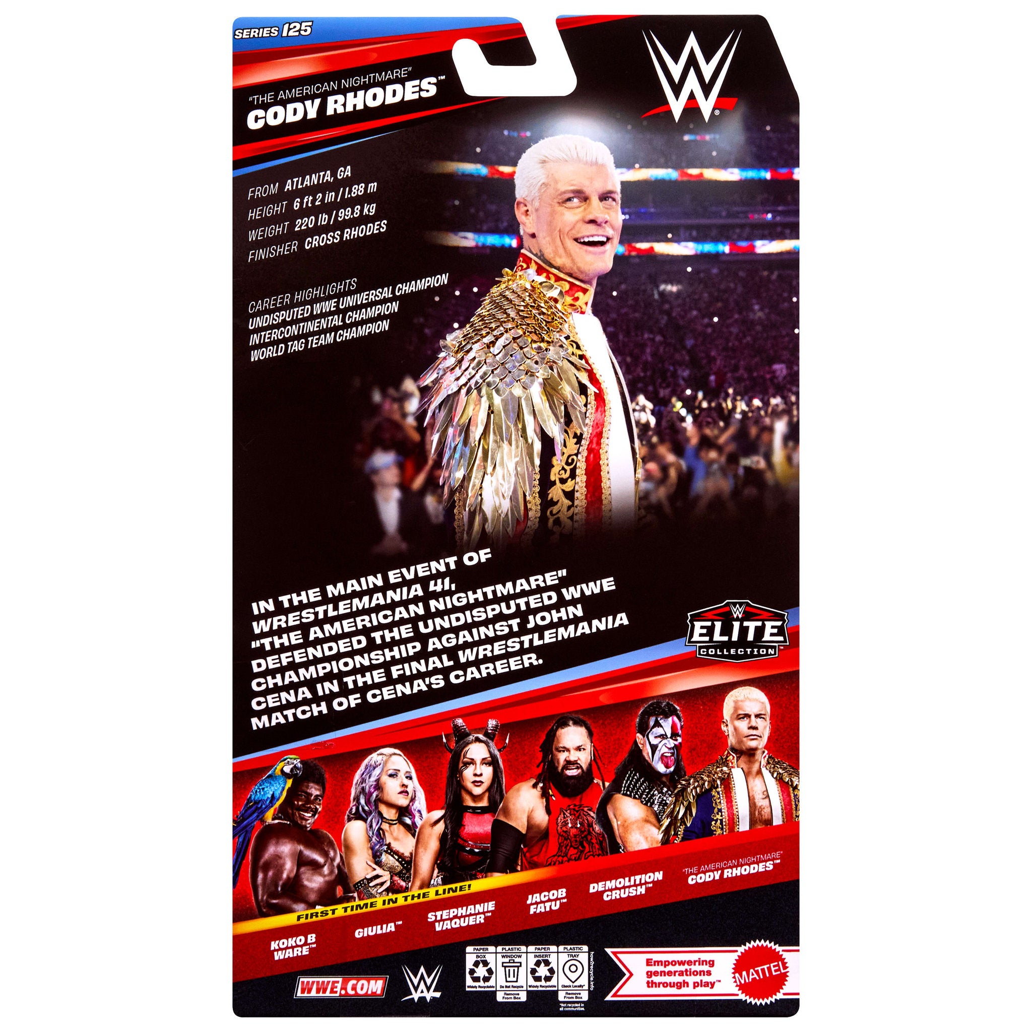 WWE Elite Collection Series 125 Action Figure - Cody Rhodes "The American Nightmare"