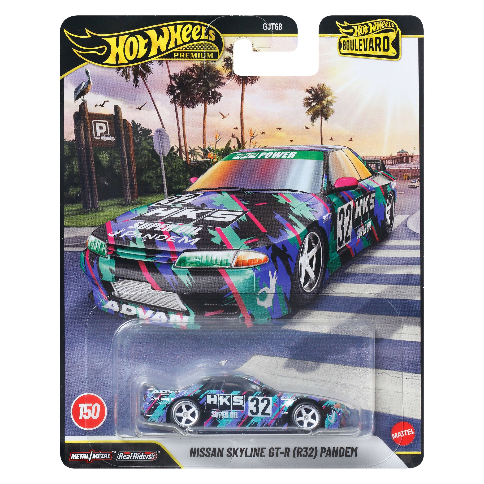 Hot Wheels Premium Boulevard 1:64 Die-Cast Nissan Skyline GT-R (R32) Pandem
