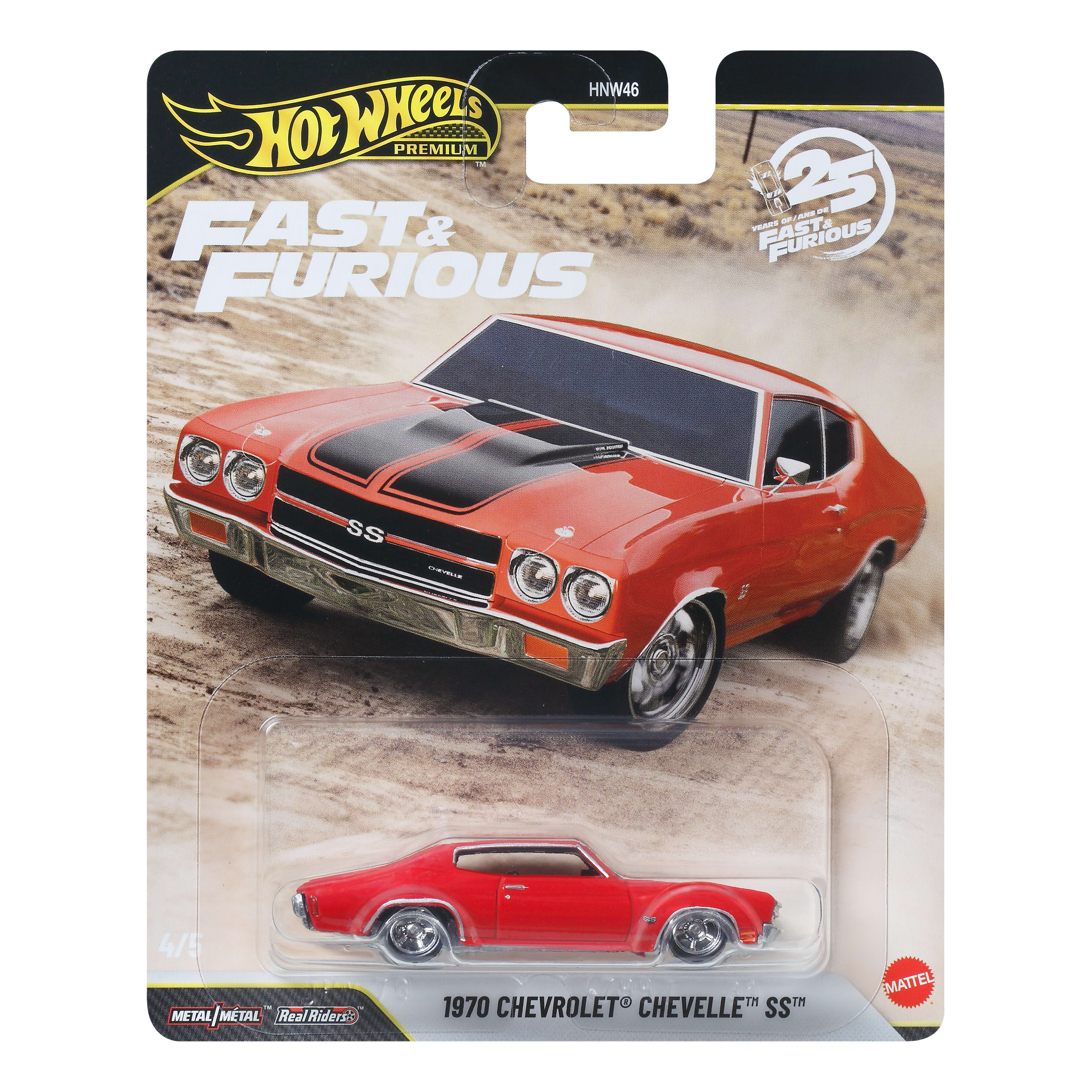 Hot Wheels Fast & Furious 1:64 Die-Cast 1970 Cherolet Chevelle SS