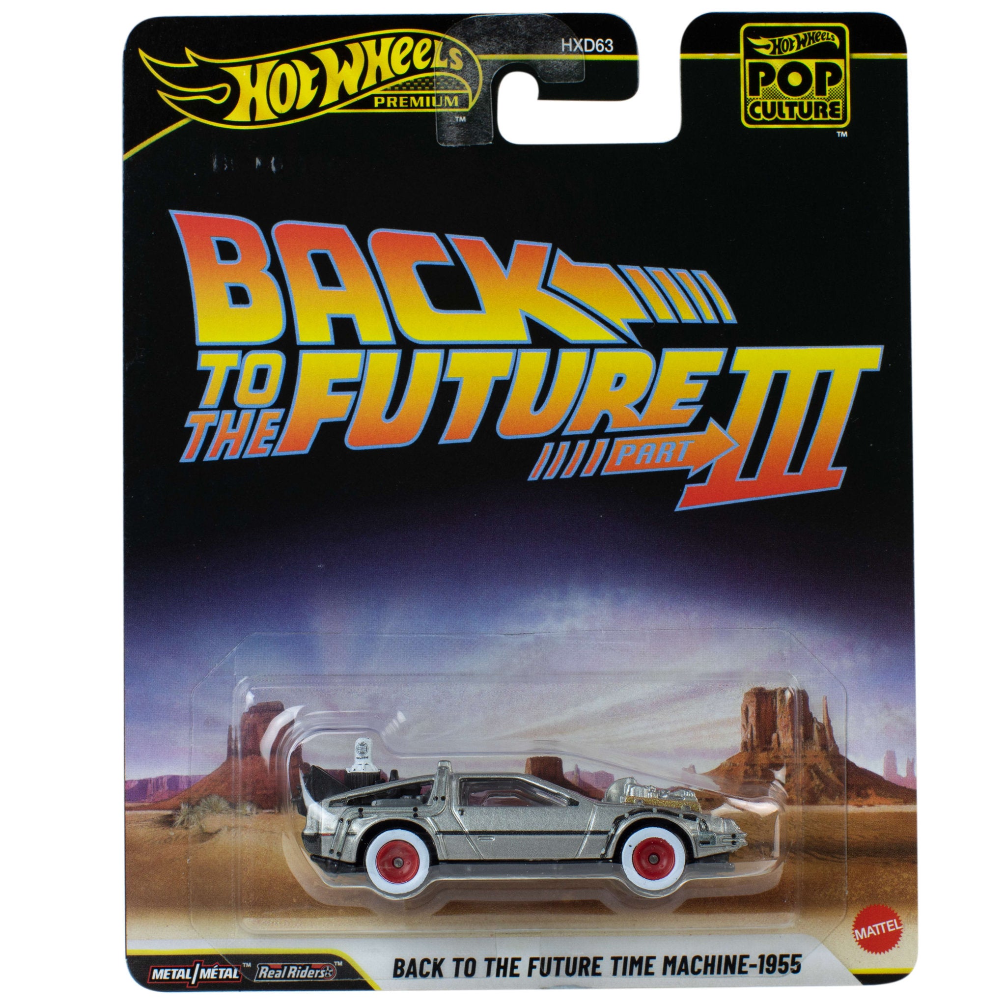 Hot Wheels Premium Pop Culture 1:64 Die Cast - Back To The Time Machine 1995