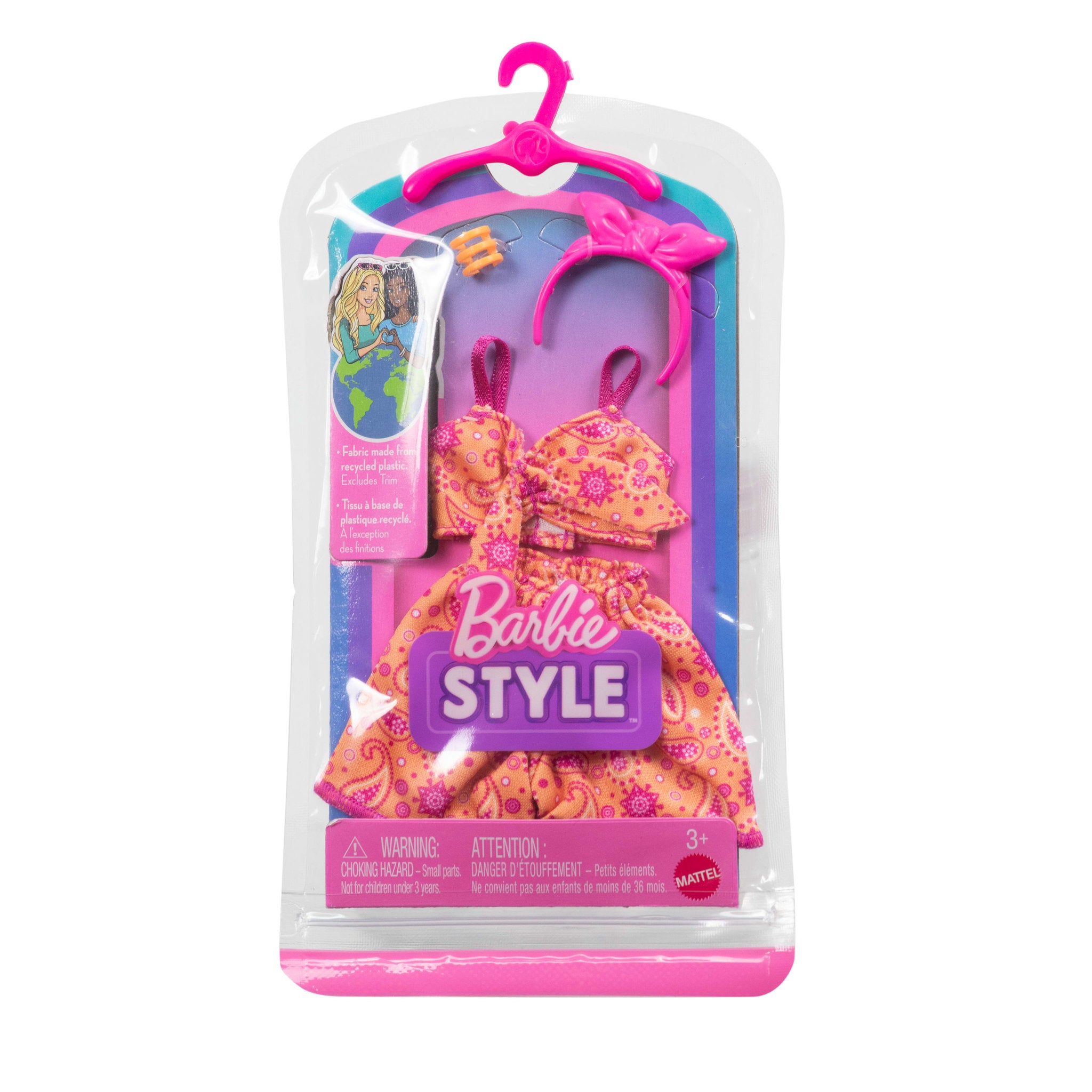 Barbie Style Fashion Pack Orange Dress