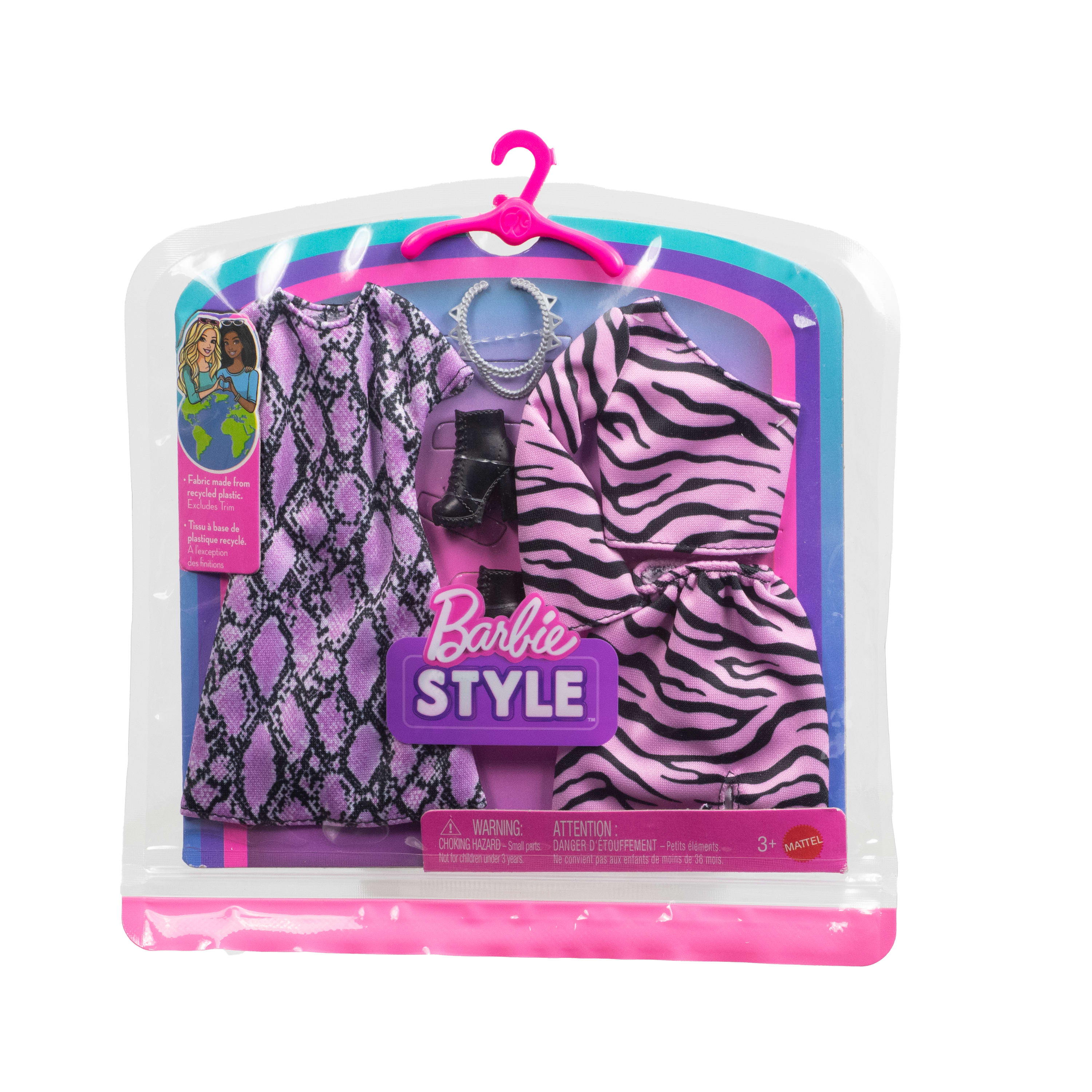 Barbie Style Fashion Outfit 2 Pack - Animal Print