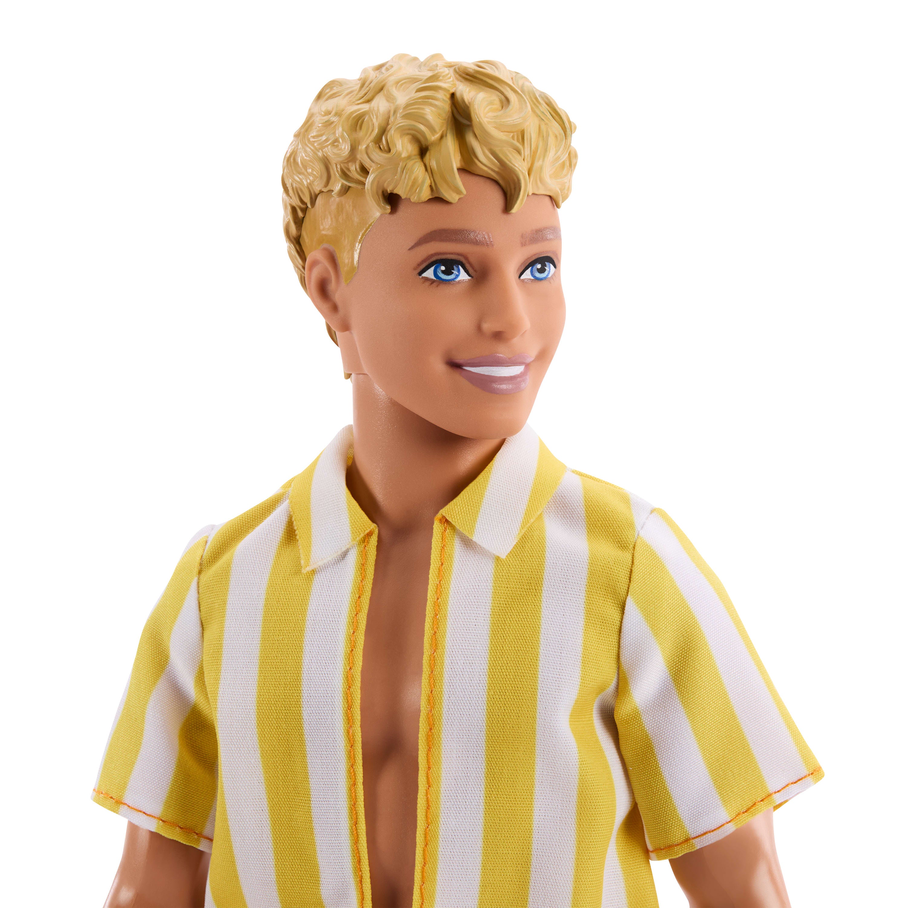 Barbie Ken Fashionista Doll - 252 Yellow Stripe Shirt & Orange Polka Dot Shorts