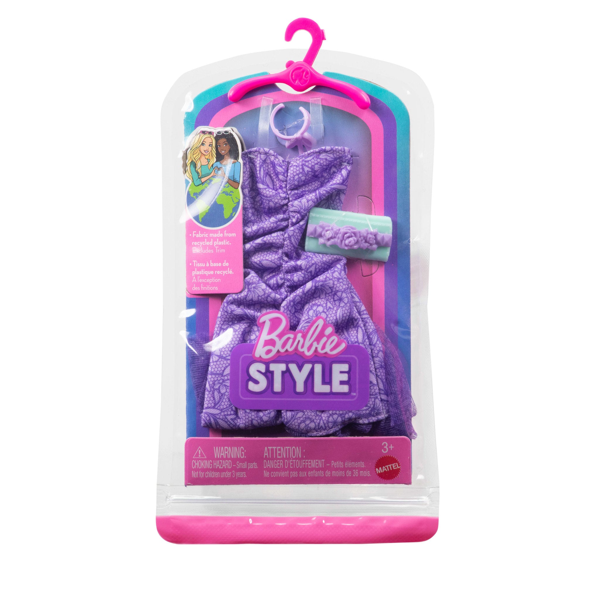 Barbie Style Fashion Pack Lavender Lace Dress