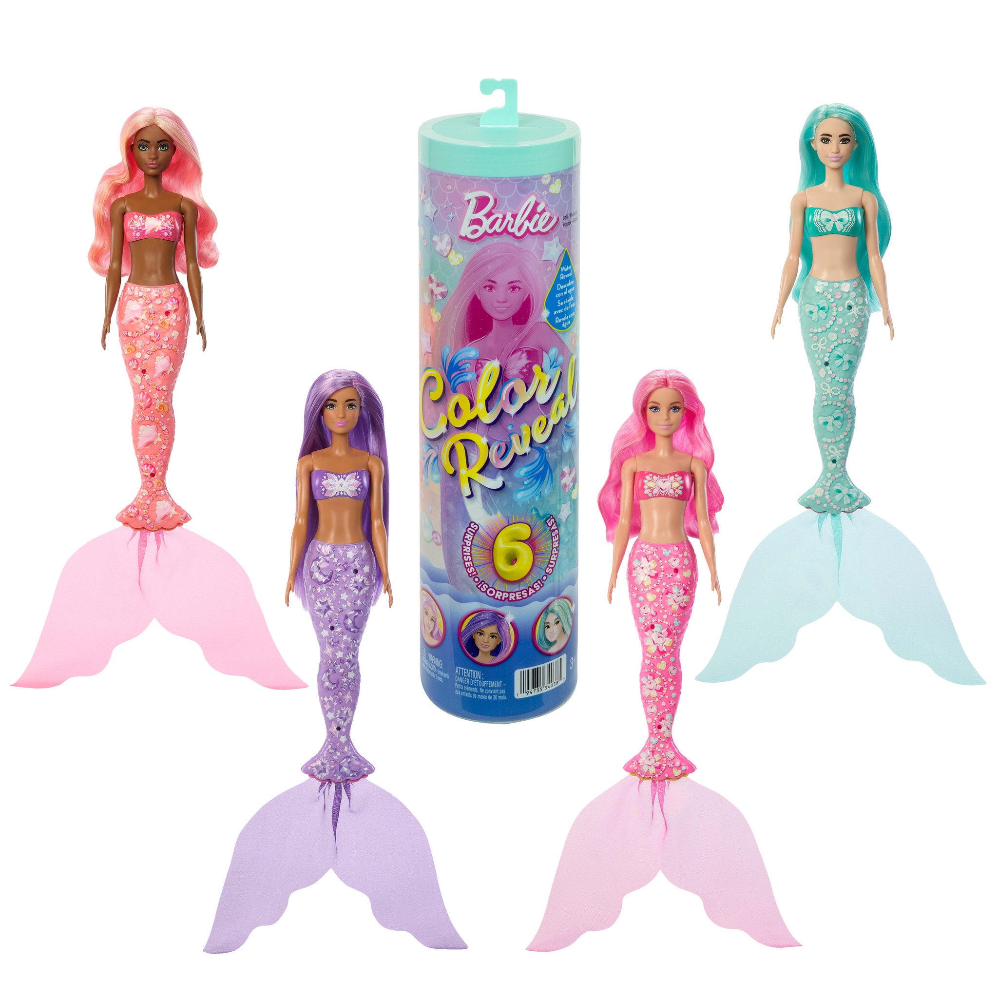 Barbie Color Reveal Mermaid Assorted Styles