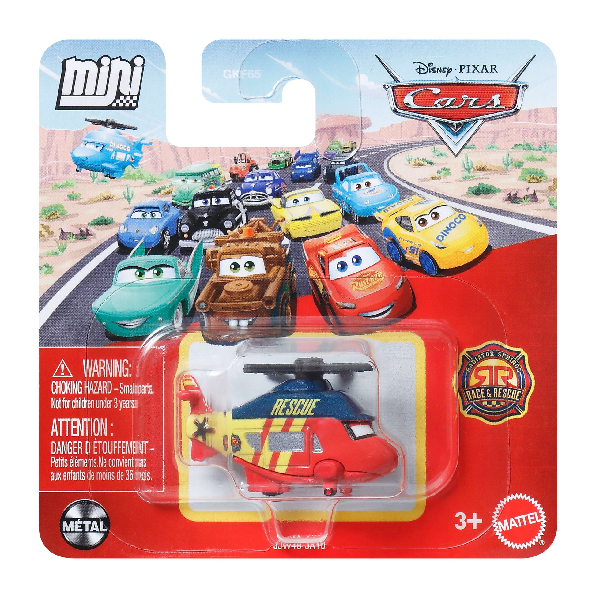 Disney Pixar Cars Mini Die-Cast Racers - Race And Rescue Rotor Turbosky - Toyworld Australia