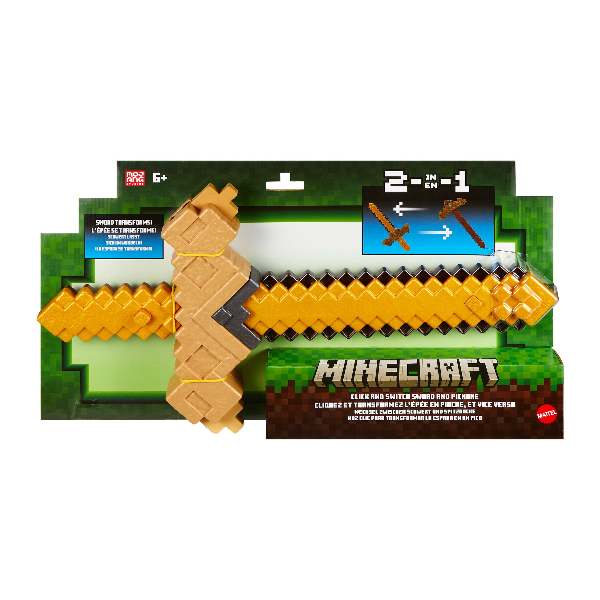 Minecraft Click & Switch Sword & Pickaxe – Toyworld Australia