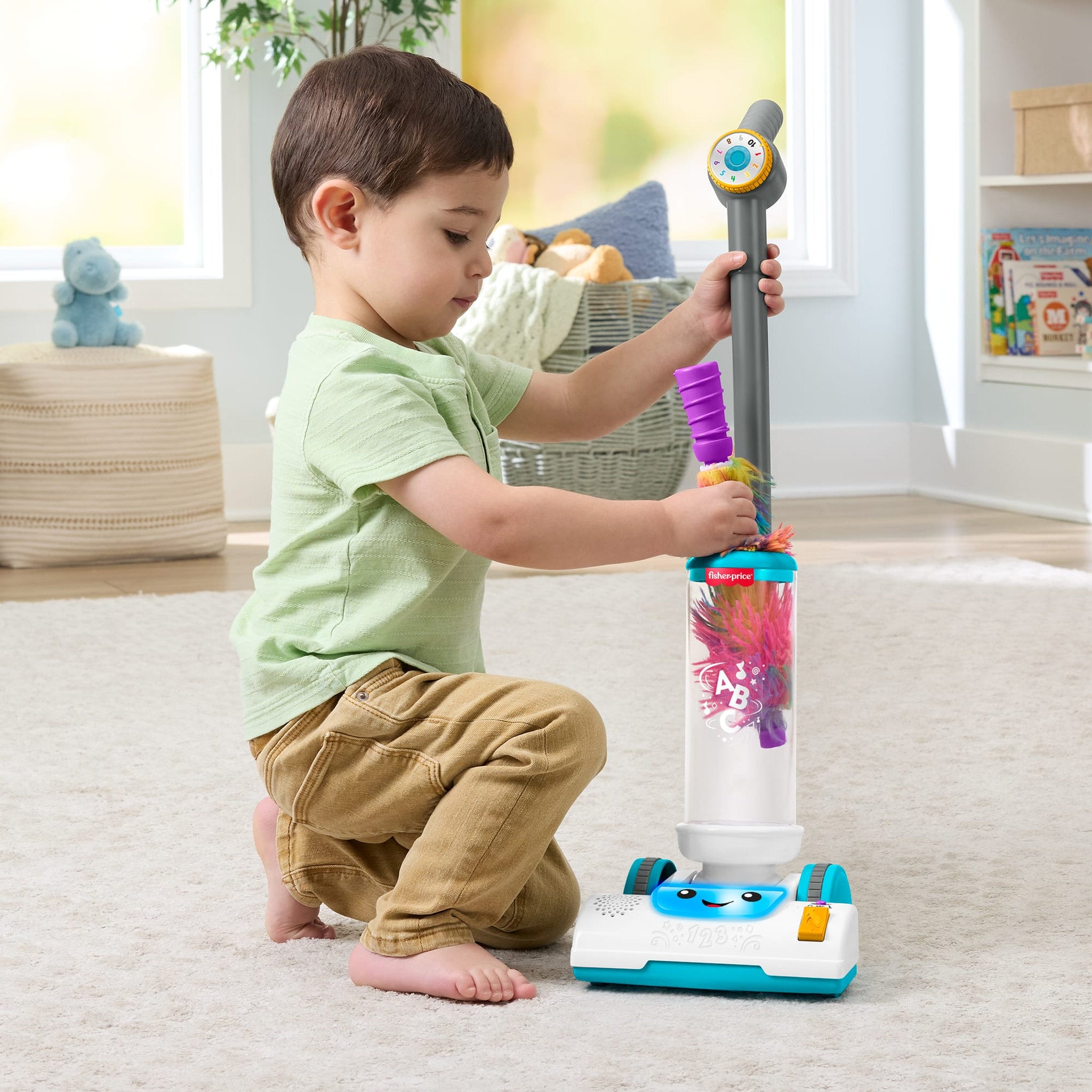 Fisher-Price Laugh & Learn 2-In-1 Vacuum Electronic Toy - Toyworld Australia