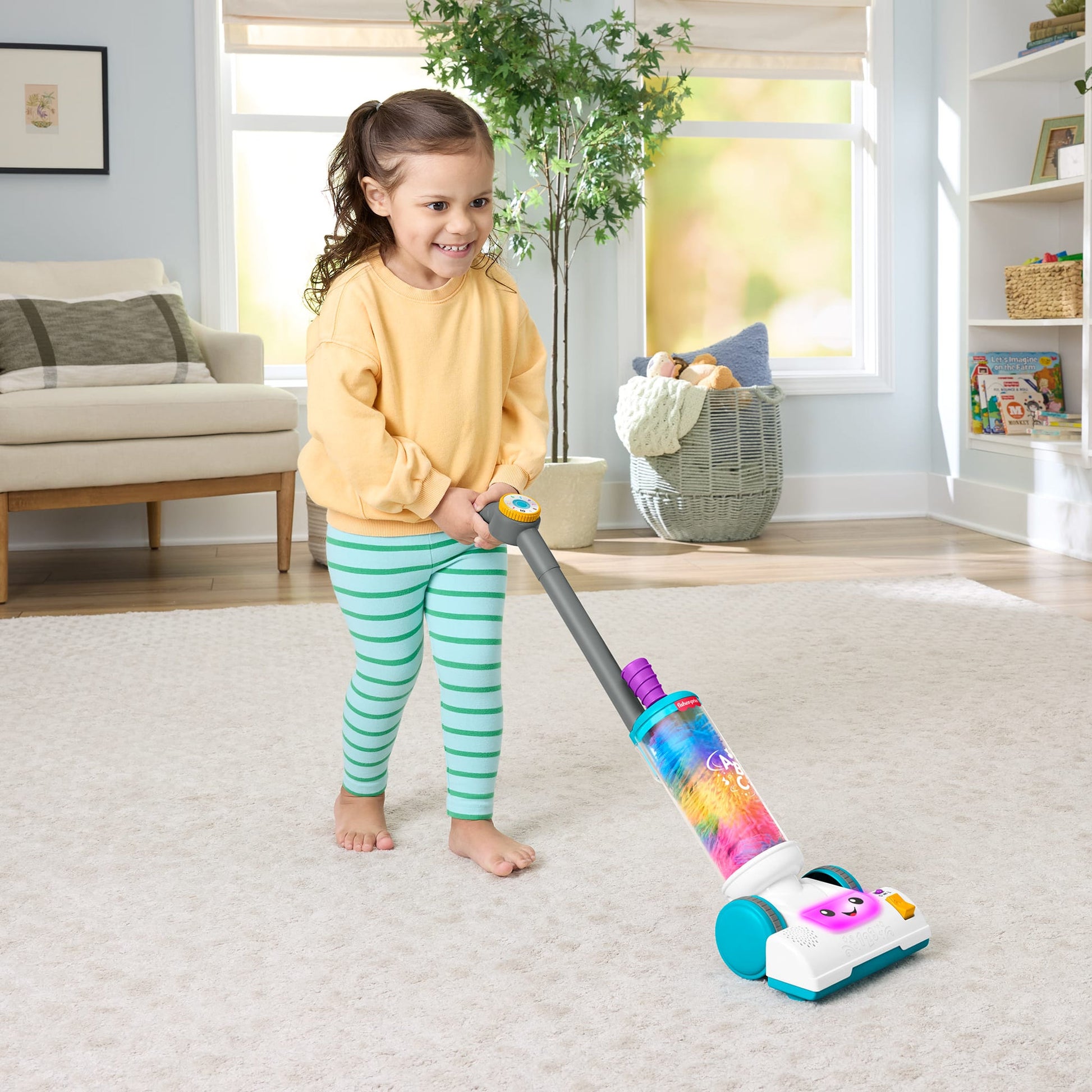 Fisher-Price Laugh & Learn 2-In-1 Vacuum Electronic Toy - Toyworld Australia