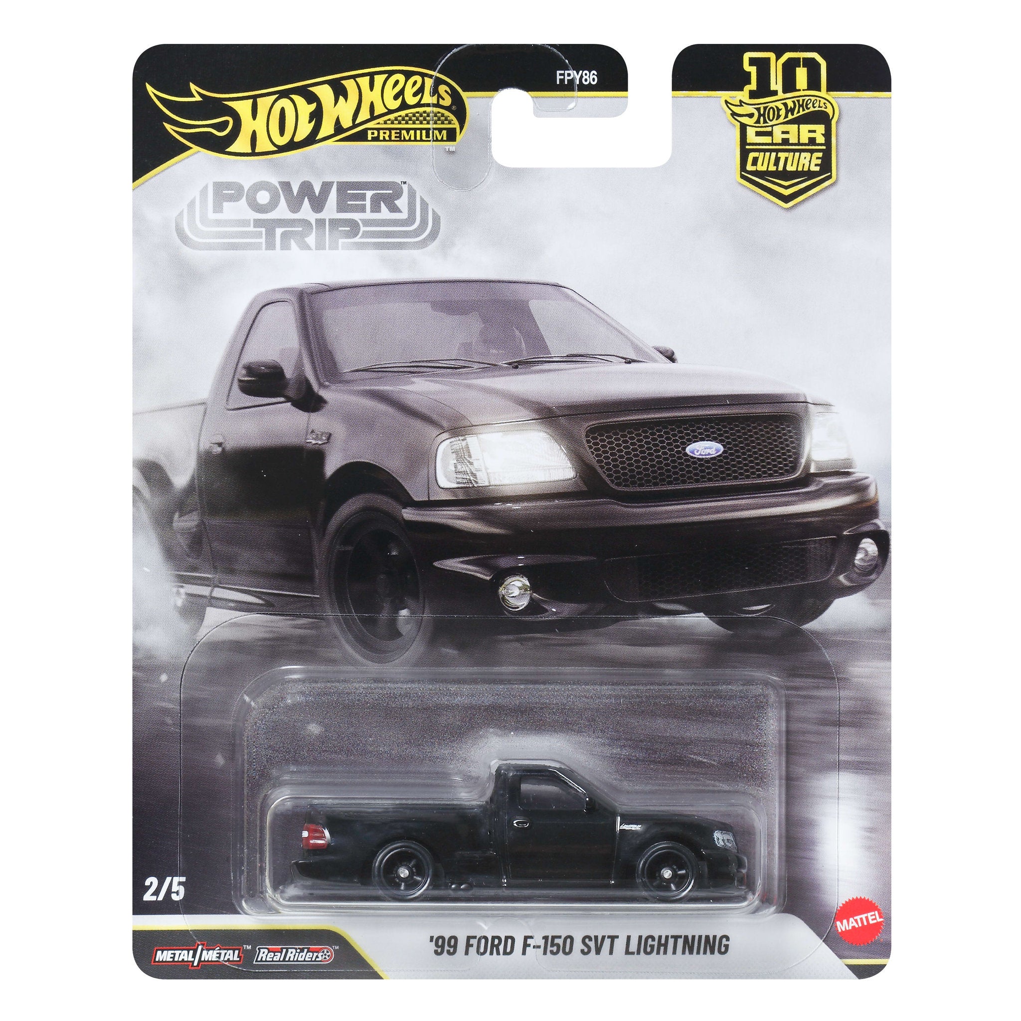 Hot Wheels Premium Power Trip 1:64 Die-Cast 99 Ford F-250 SVT Lightning