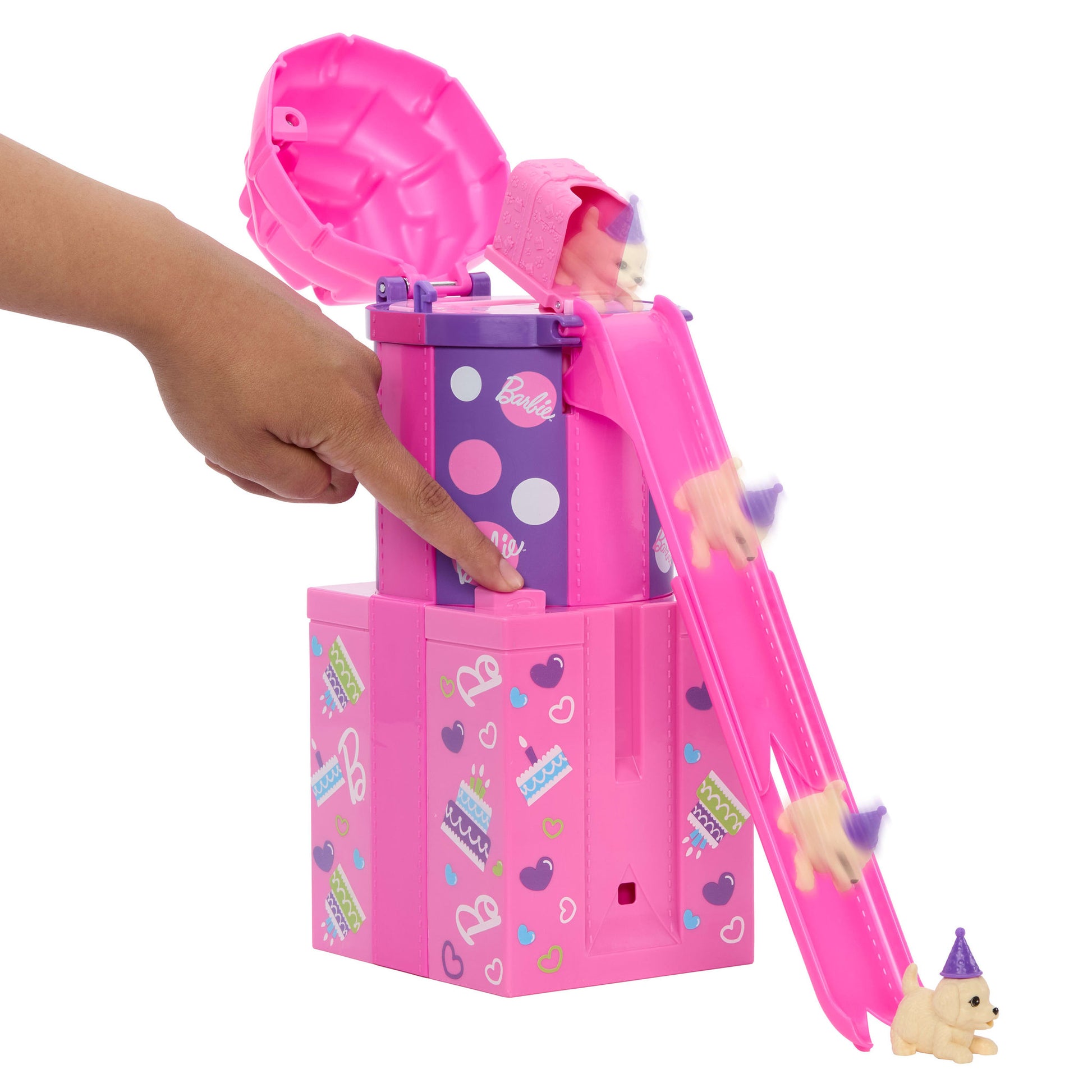 Barbie Reveal Party Unboxed Birthday Surprise & Slide - Toyworld Australia