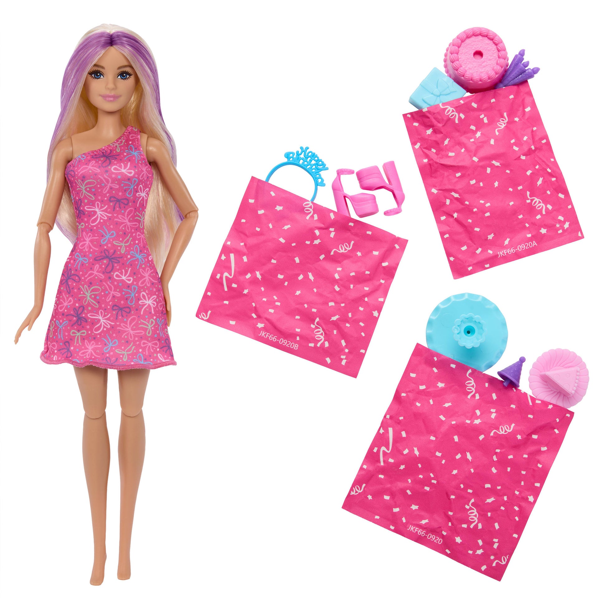 Barbie Reveal Party Unboxed Birthday Surprise & Slide - Toyworld Australia