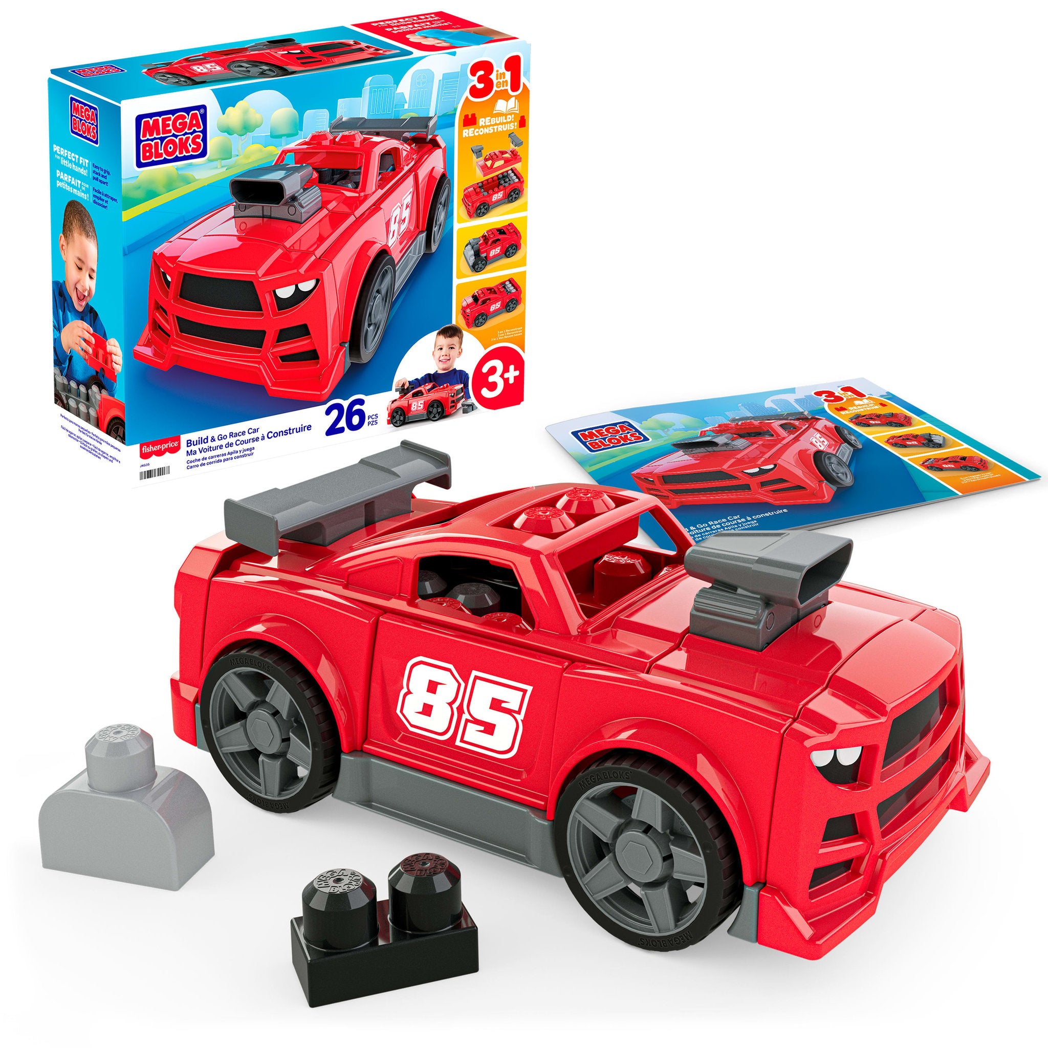 MEGA Bloks Build & Go Race Car