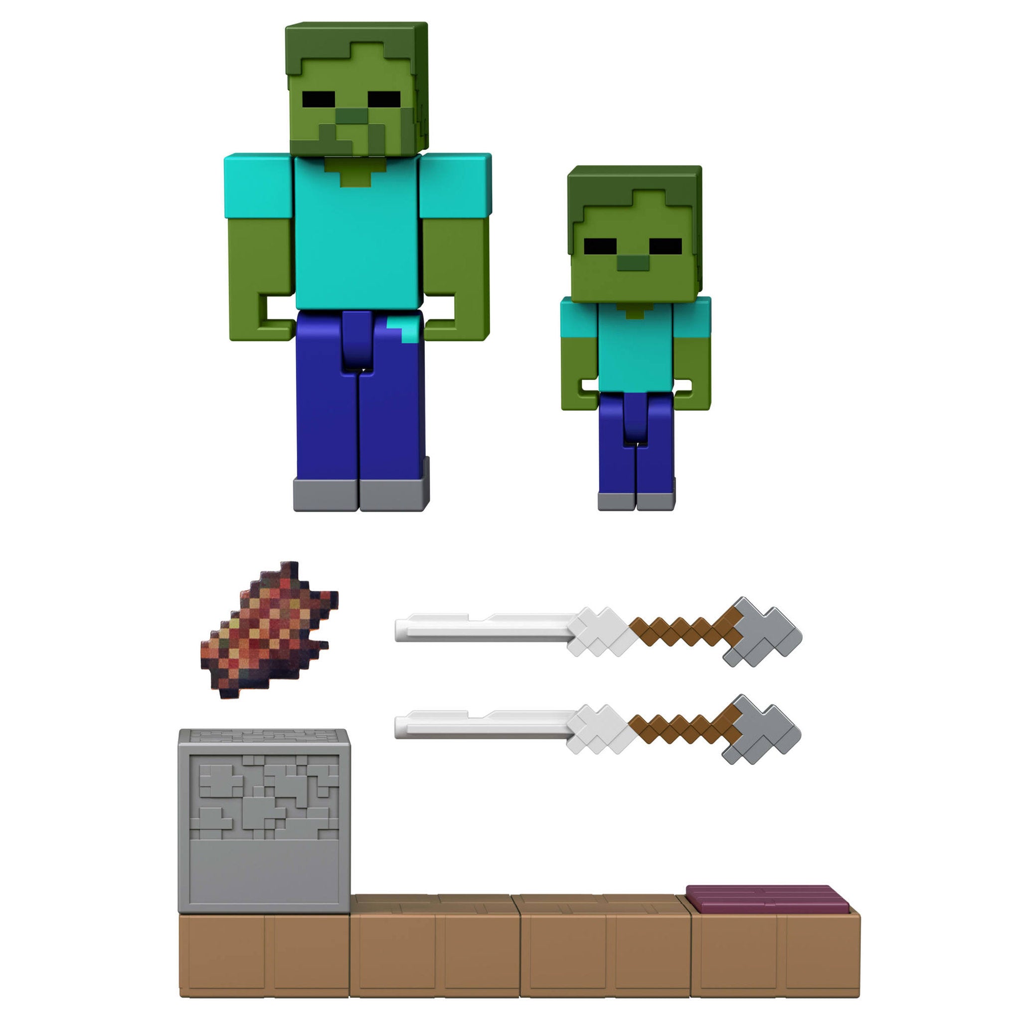 Minecraft Redstone Charged Zombie Arrow Trap Figure