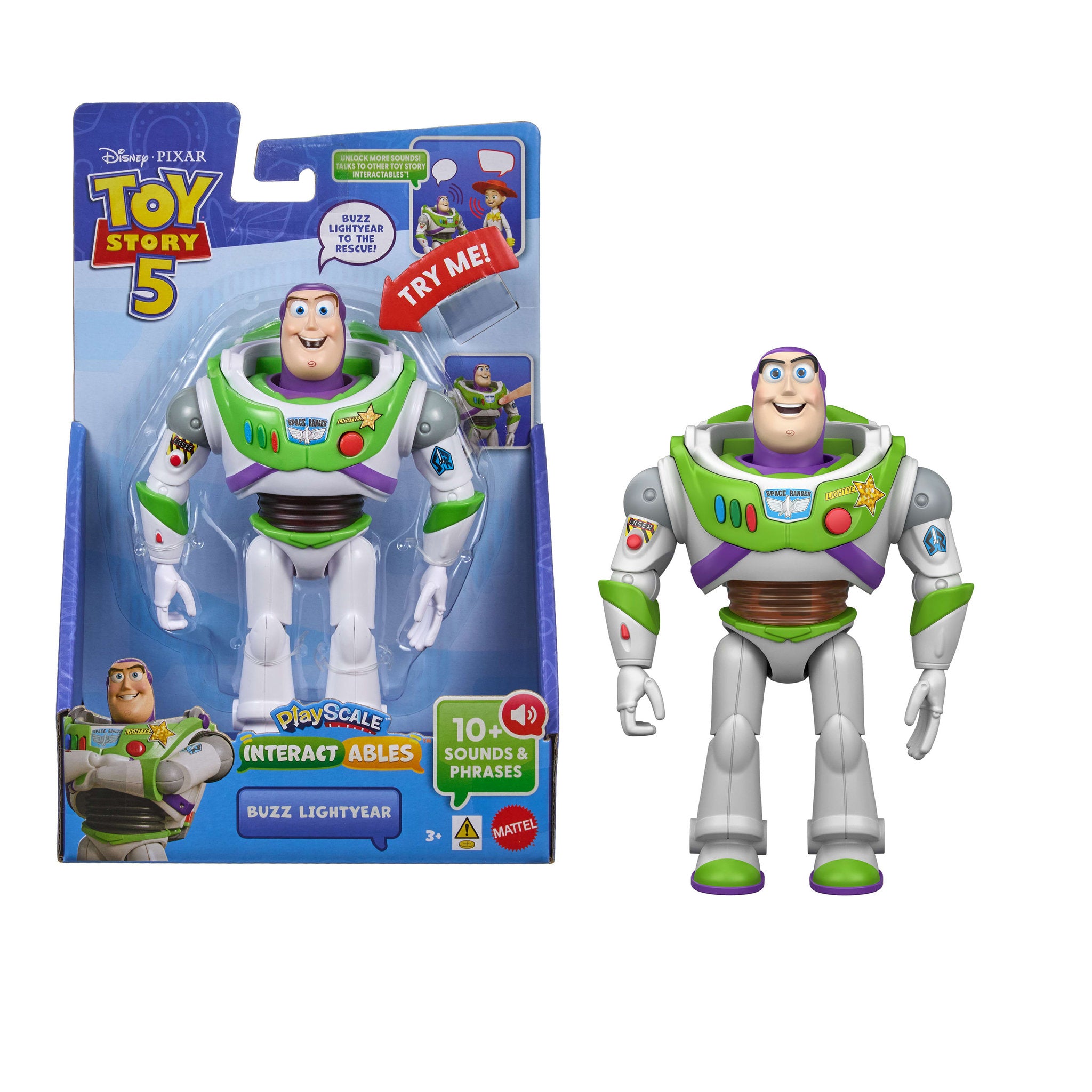 Disney Pixar Toy Story 5 Interactables Buzz Lightyear 7 Inch Figure