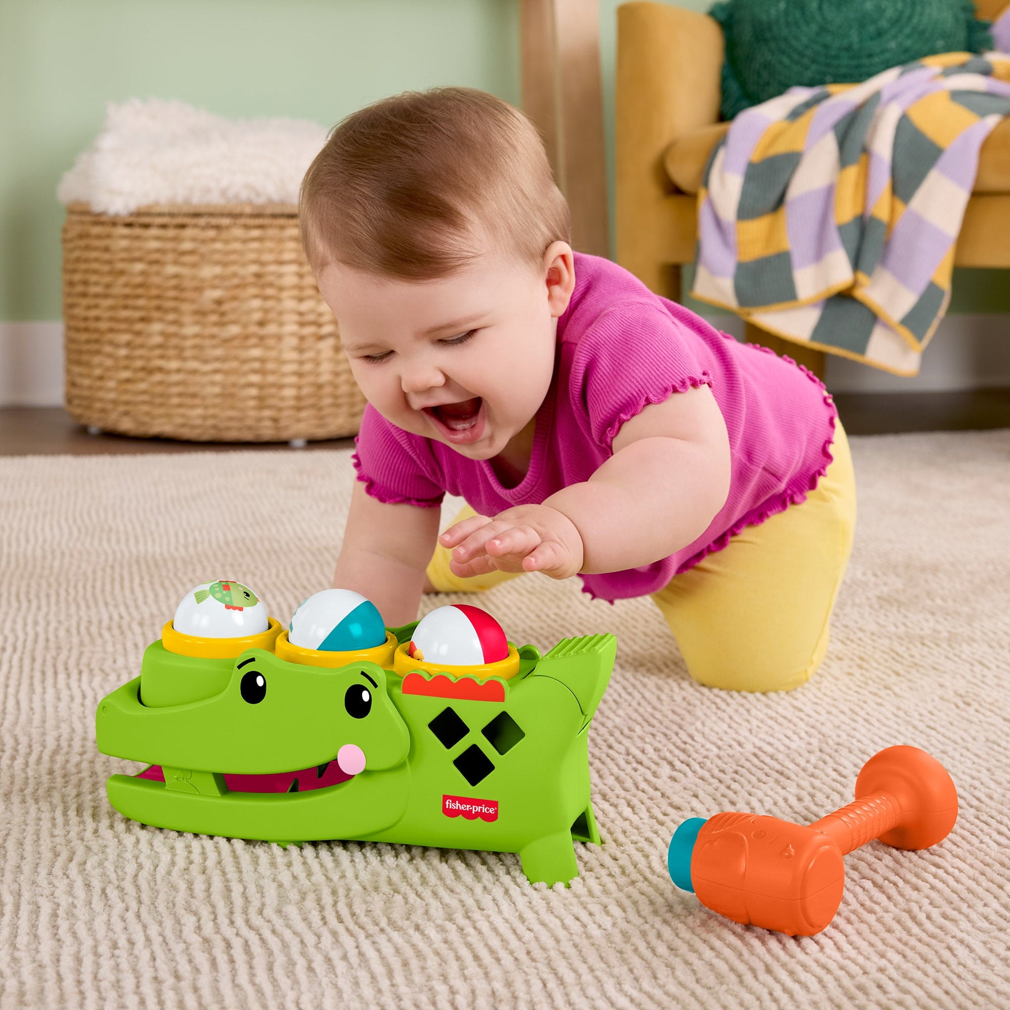Fisher-Price Tap & Roll Alligator