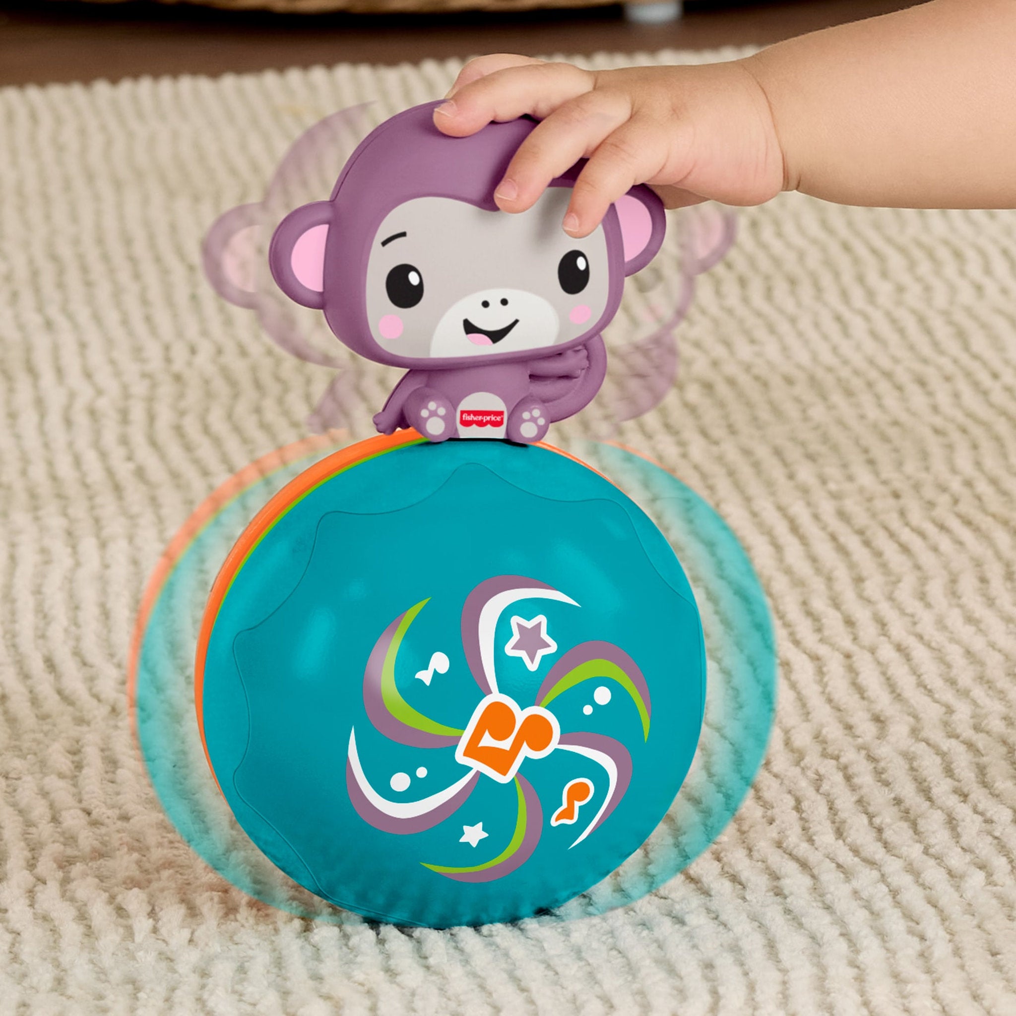 Fisher-Price Crawl & Go Purple Monkey