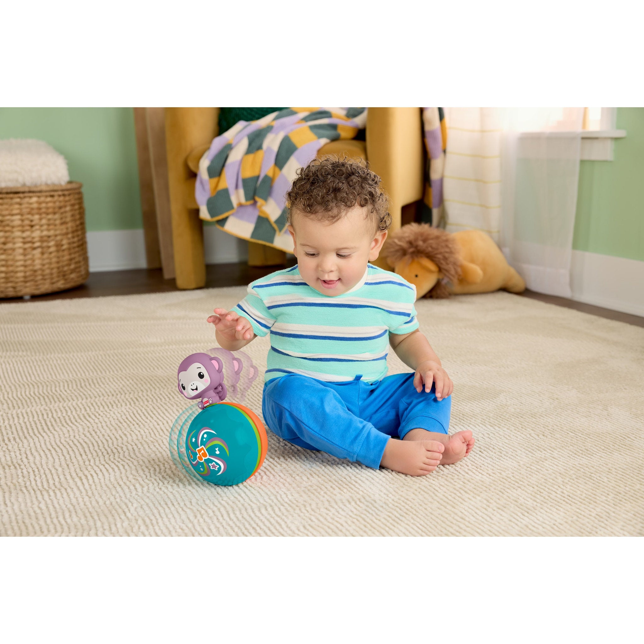 Fisher-Price Crawl & Go Purple Monkey