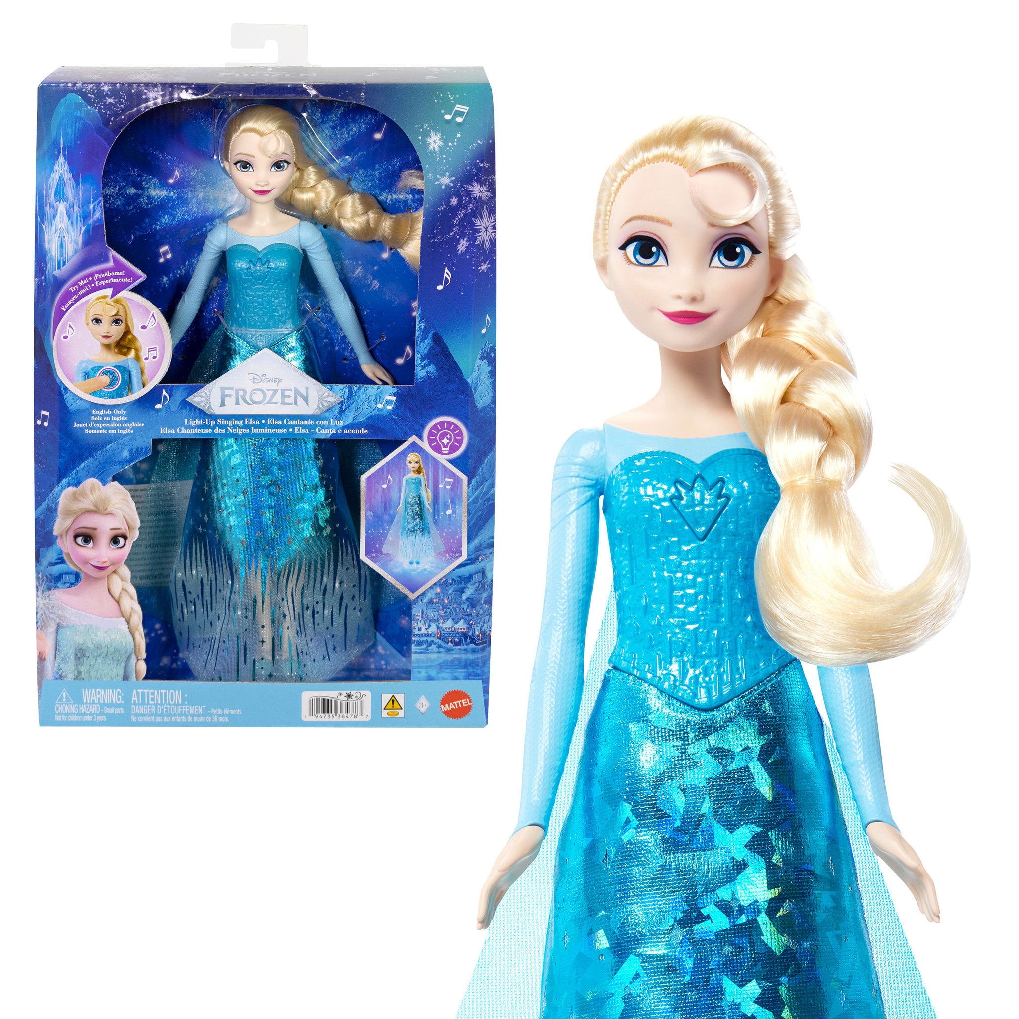 Disney Frozen Light-up Singing Doll - Elsa
