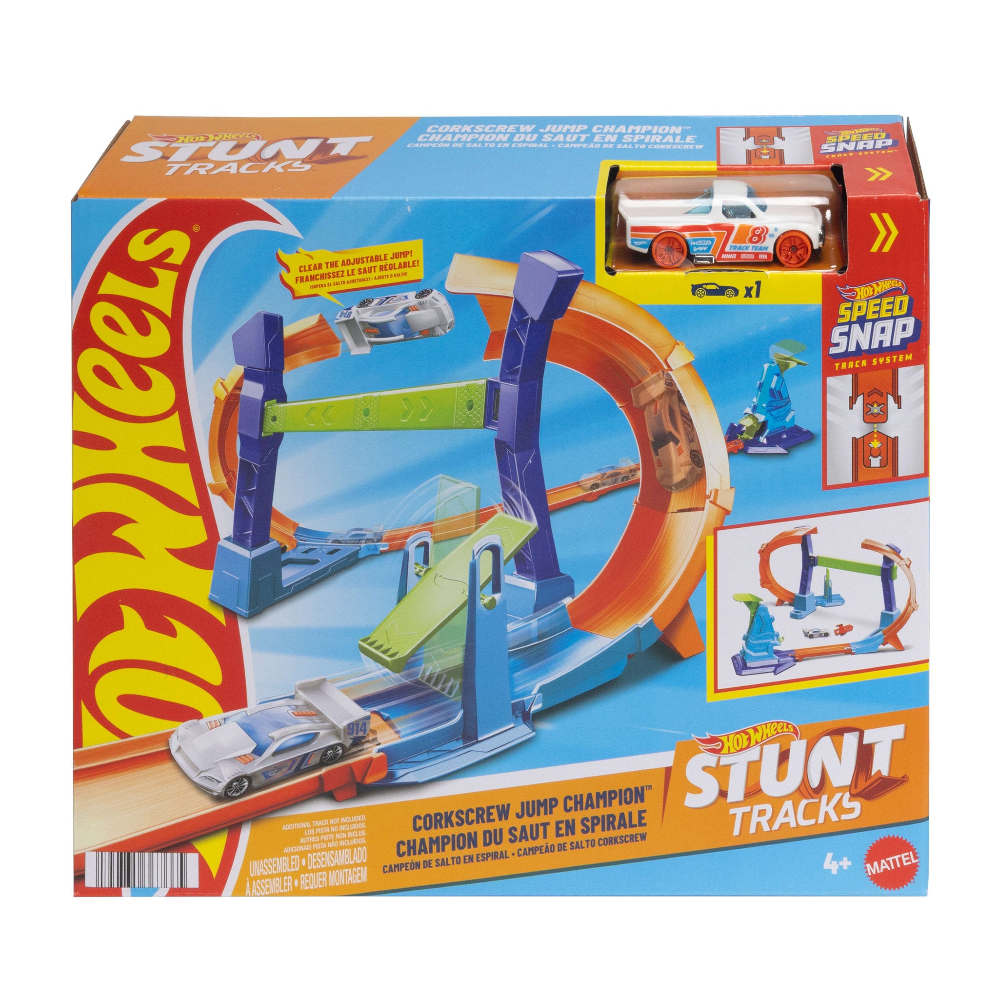 Hot Wheels Stunt Track Champions - Corkscrew Jump Champion