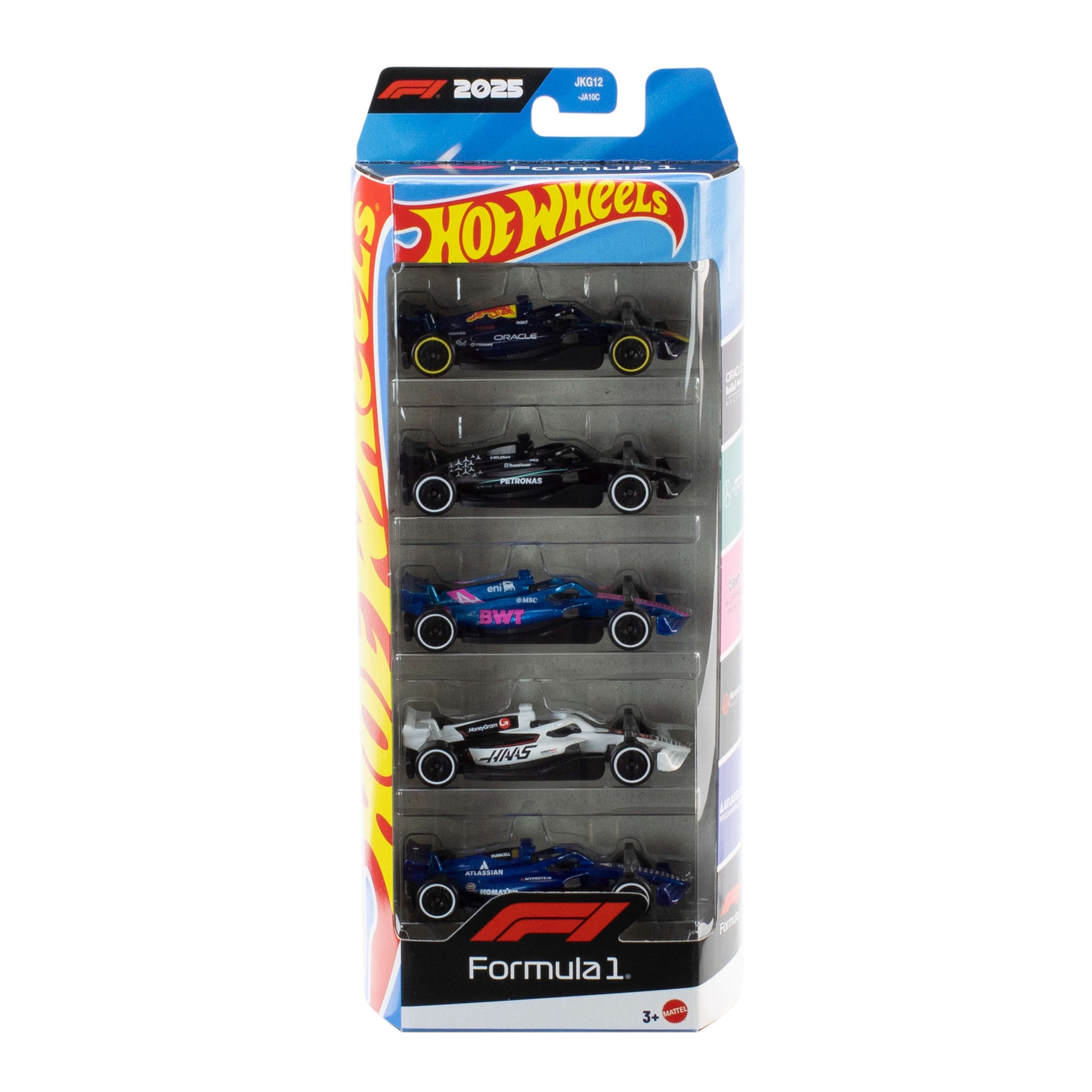 Hot Wheels Core Die-Cast 1:64 F1 5 Pack - Toyworld Australia