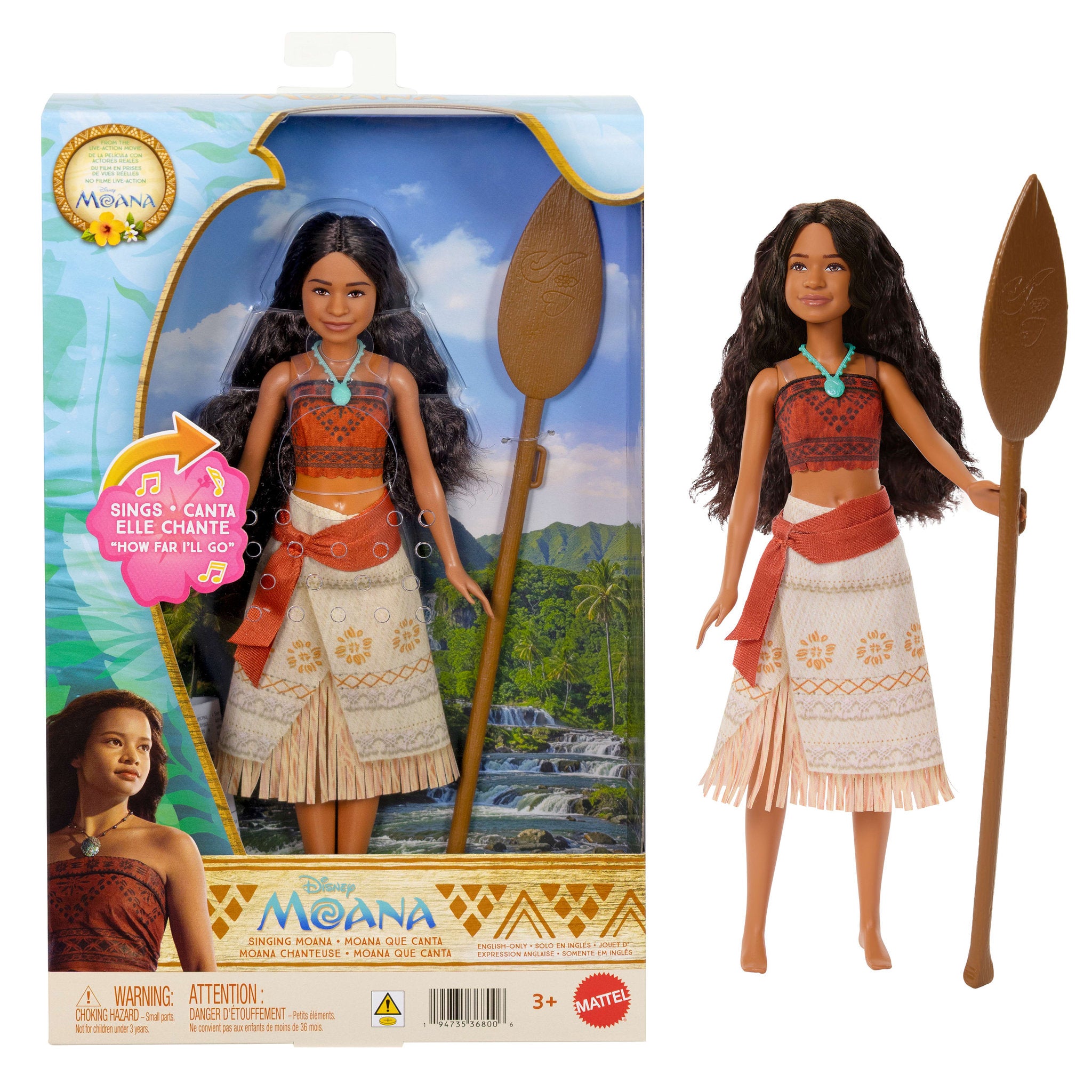 Disney Moana Live Action - Singing Moana Doll