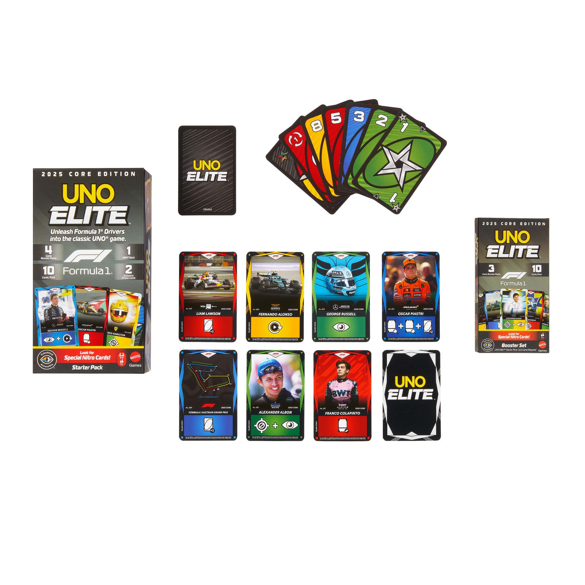UNO Elite F1 2025 Core Edition - Booster Set - Toyworld Australia