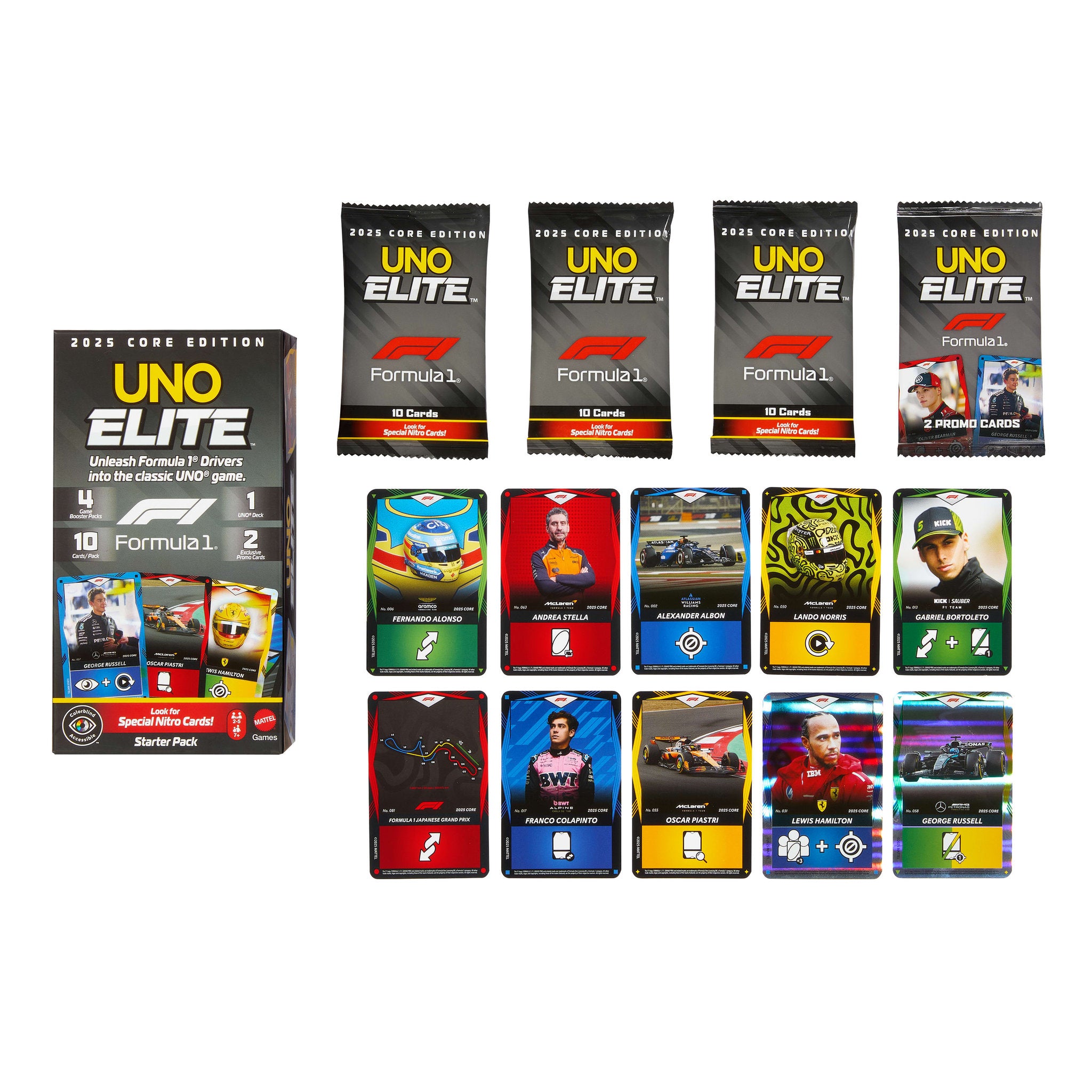 UNO Elite F1 2025 Core Edition Starter Pack - Toyworld Australia
