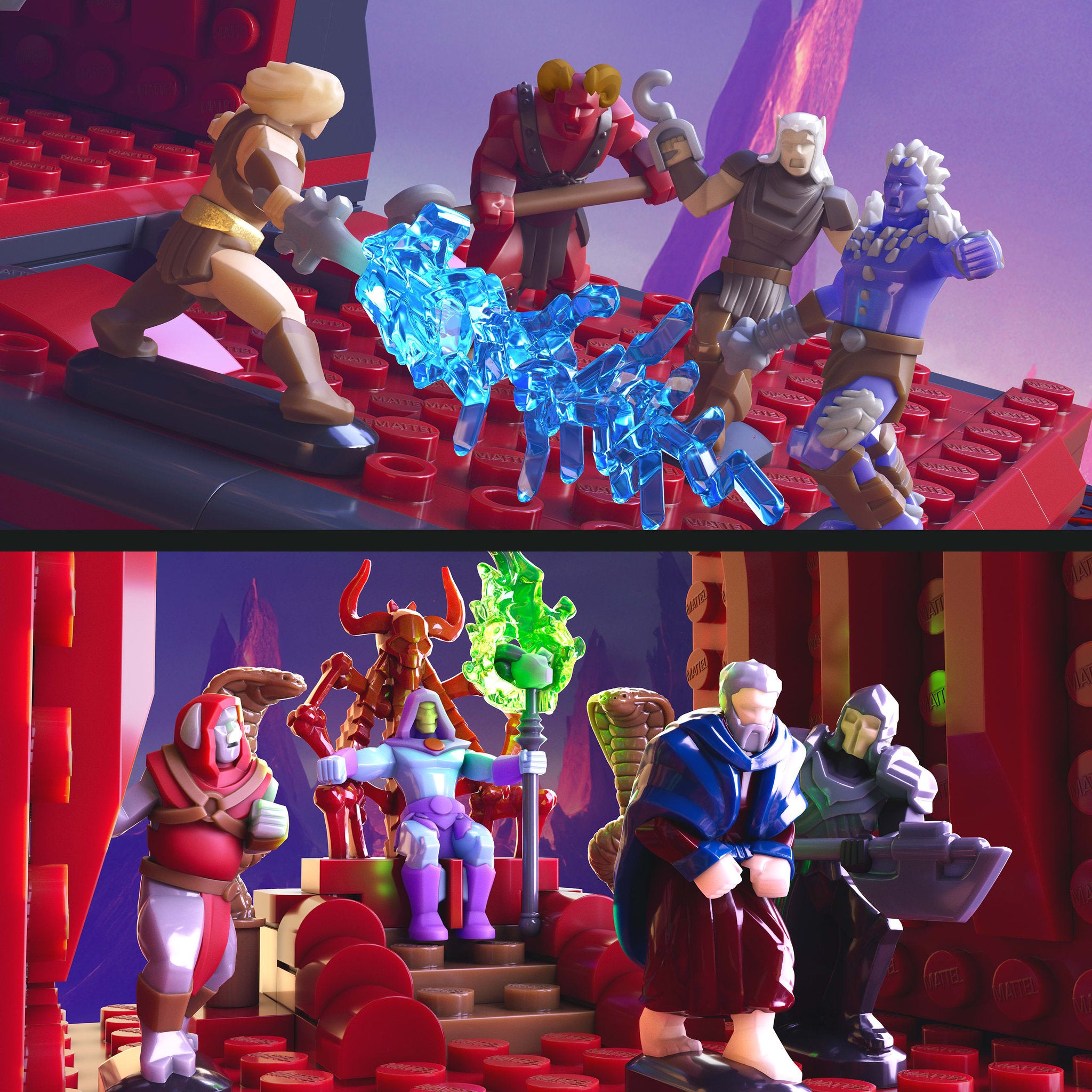 Mattel Brick Shop Masters of the Universe - Clash At Snake Mountain